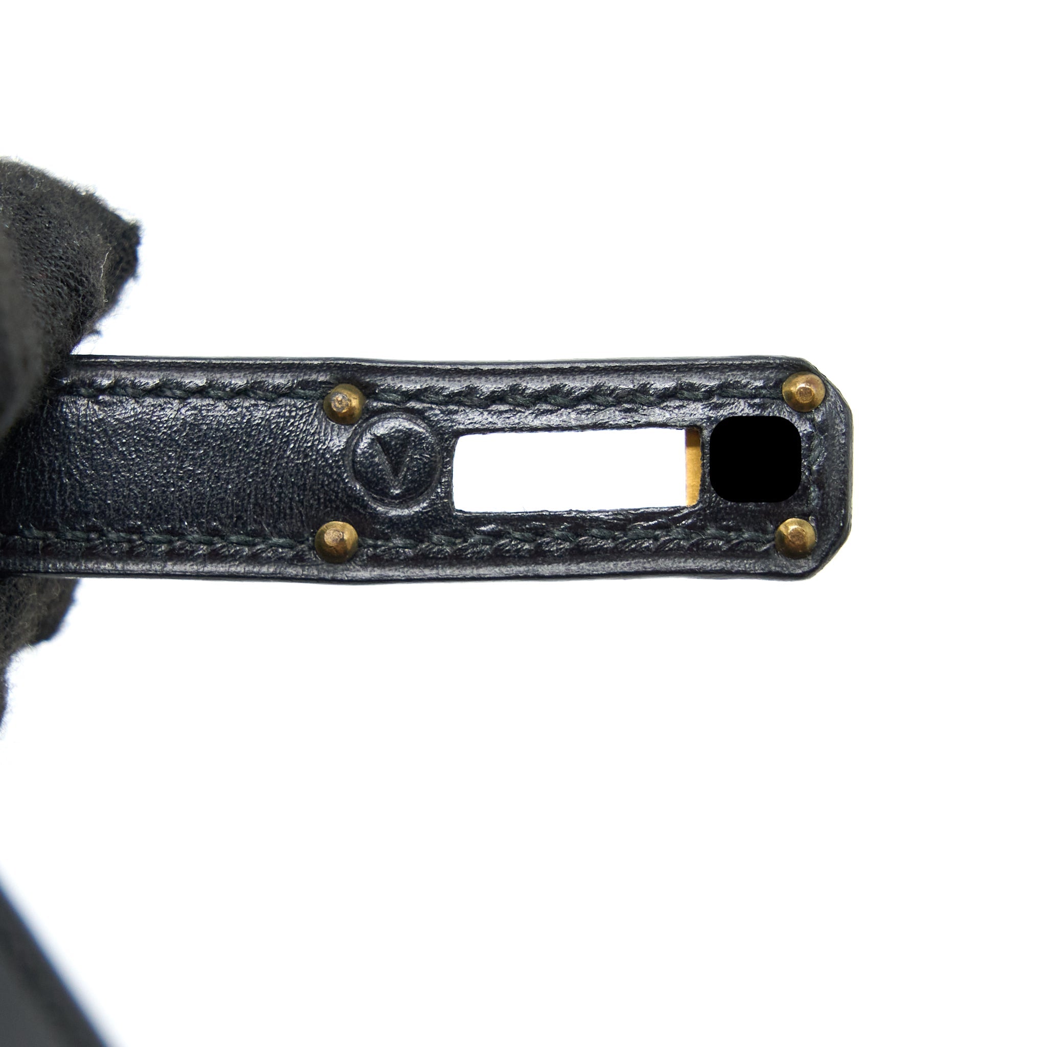 HERMES VINTAGE KELLY 20 BOX BLACK GHW