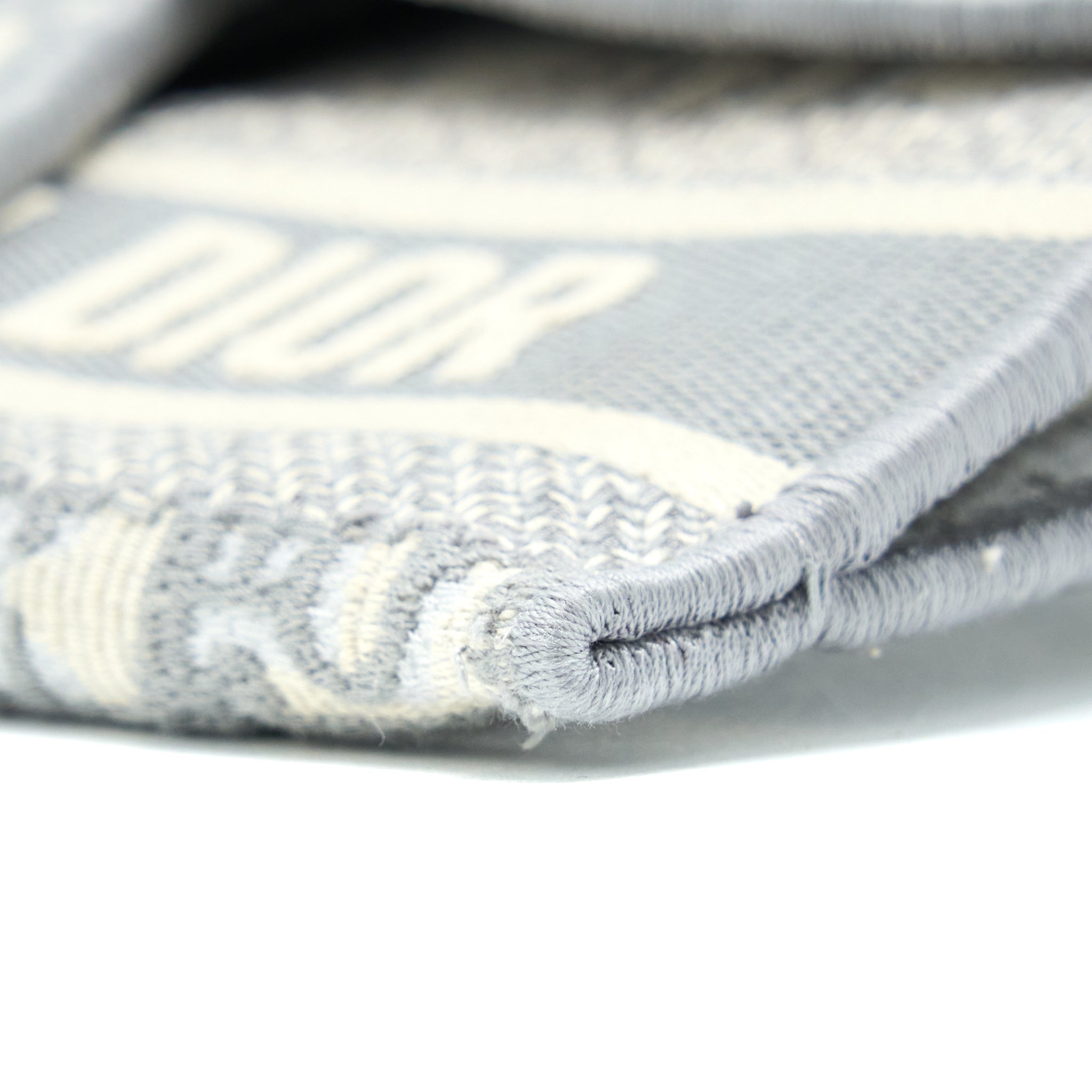 DIOR SADDLE SLIM POUCH LIGHT GREY DIOR OBLIQUE EMBROIDERY