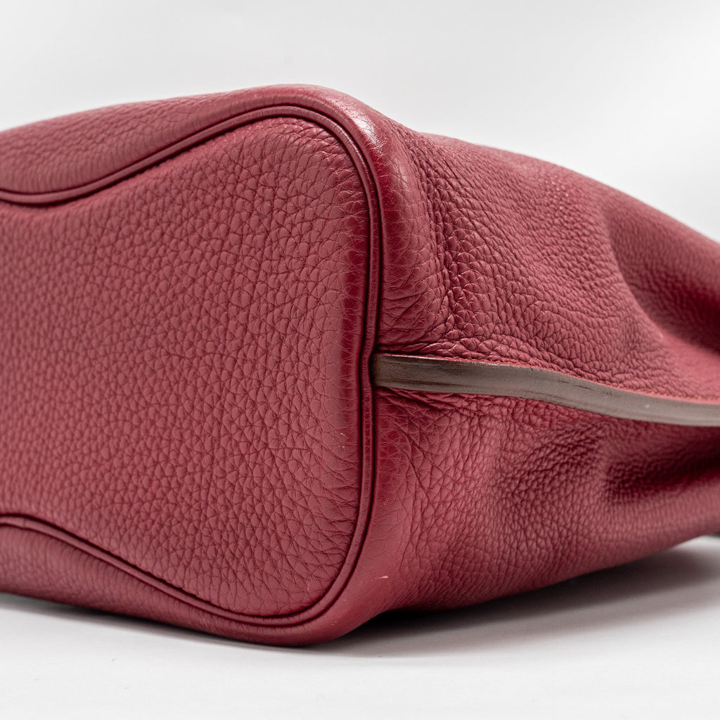 HERMES SO KELLY 26 CLEMENCE ROUGE GRENAT SHW