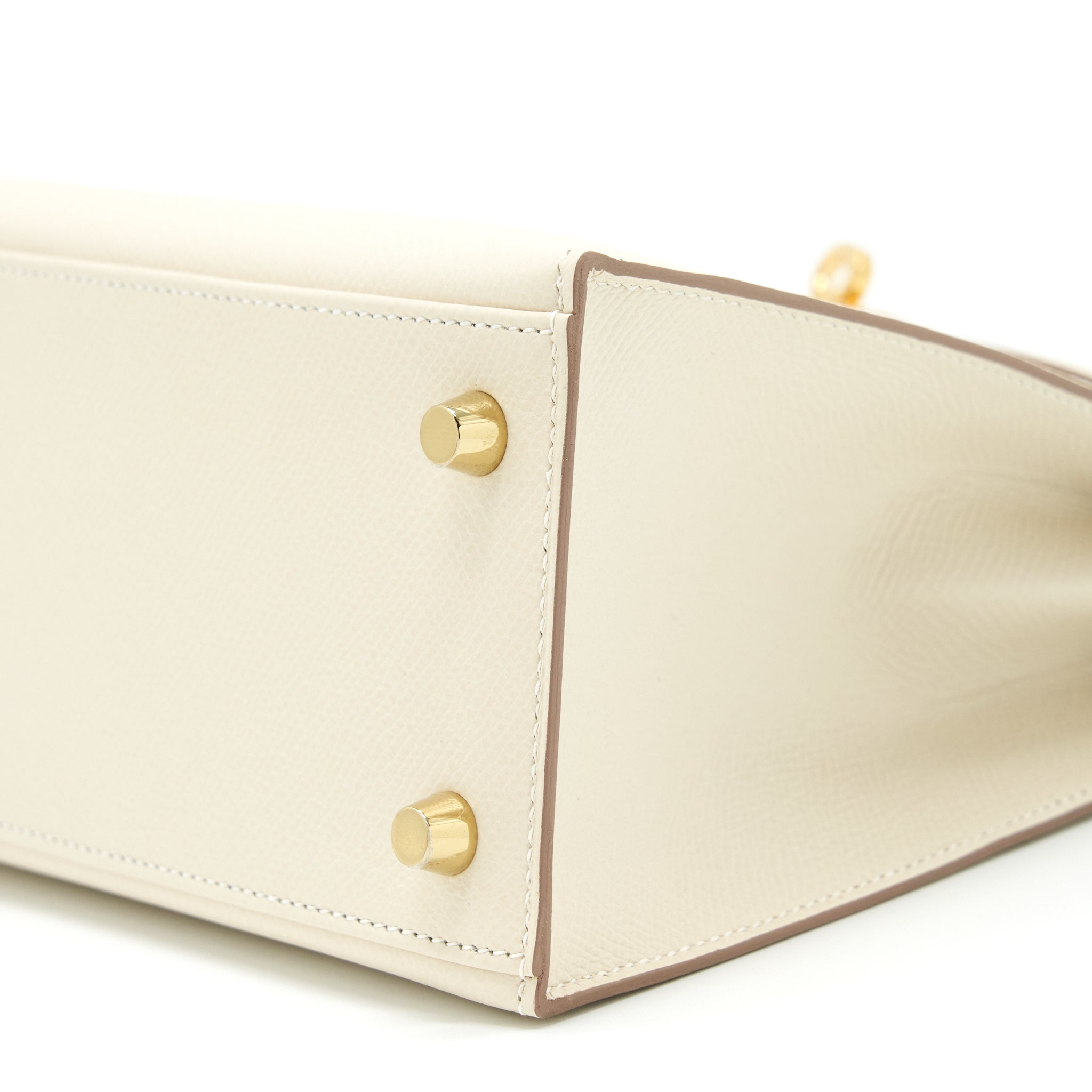 HERMES KELLY 25 SELLIER EPSOM CRAIE GHW