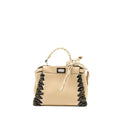 FENDI MINI PEEKABOO BAG LIMITED EDITION BEIGE/MULTICOLOUR SHW