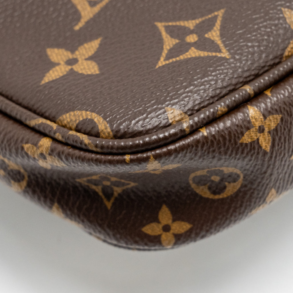 LOUIS VUITTON MULTI POCHETTE ACCESSORIES MONOGRAM CANVAS KHAKI GHW