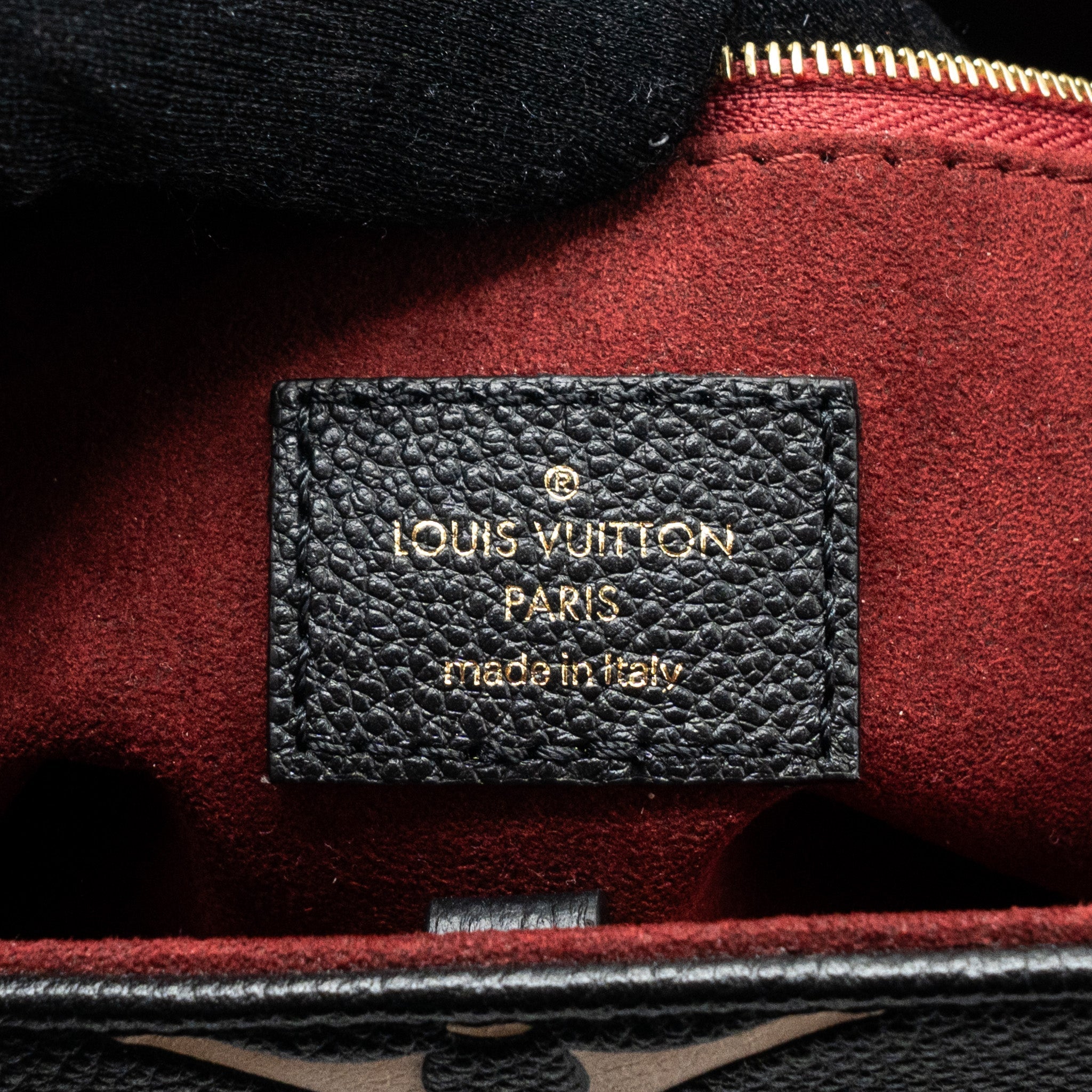 LOUIS VUITTON ONTHEGO PM BICOLOUR MONOGRAM EMPREINTE LEATHER BLACK/BEIGE GHW(NEW VERSION)