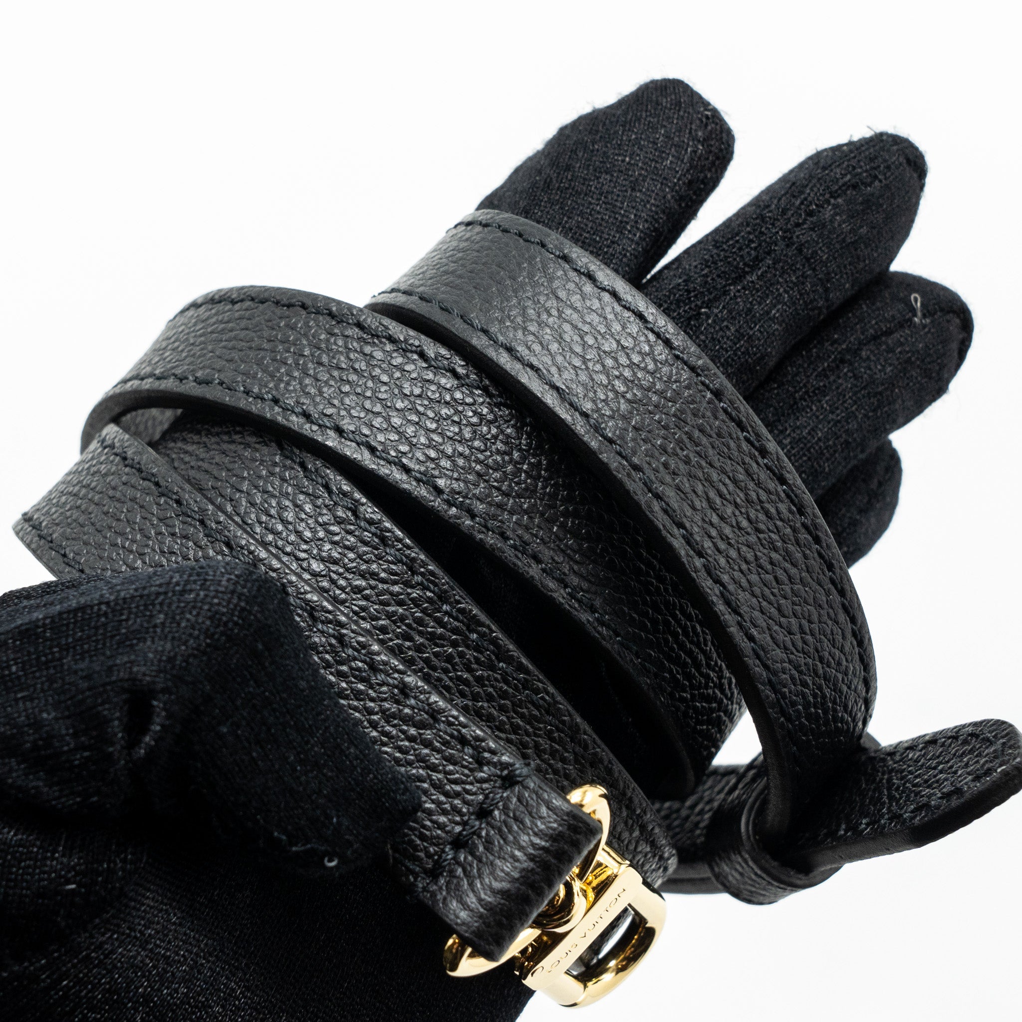 LOUIS VUITTON ONTHEGO PM BICOLOUR MONOGRAM EMPREINTE LEATHER BLACK/BEIGE GHW(NEW VERSION)
