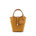 HERMES PICOTIN CARGO 18 SWIFT AND TOILE CANVAS DESERT/SESAME SHW