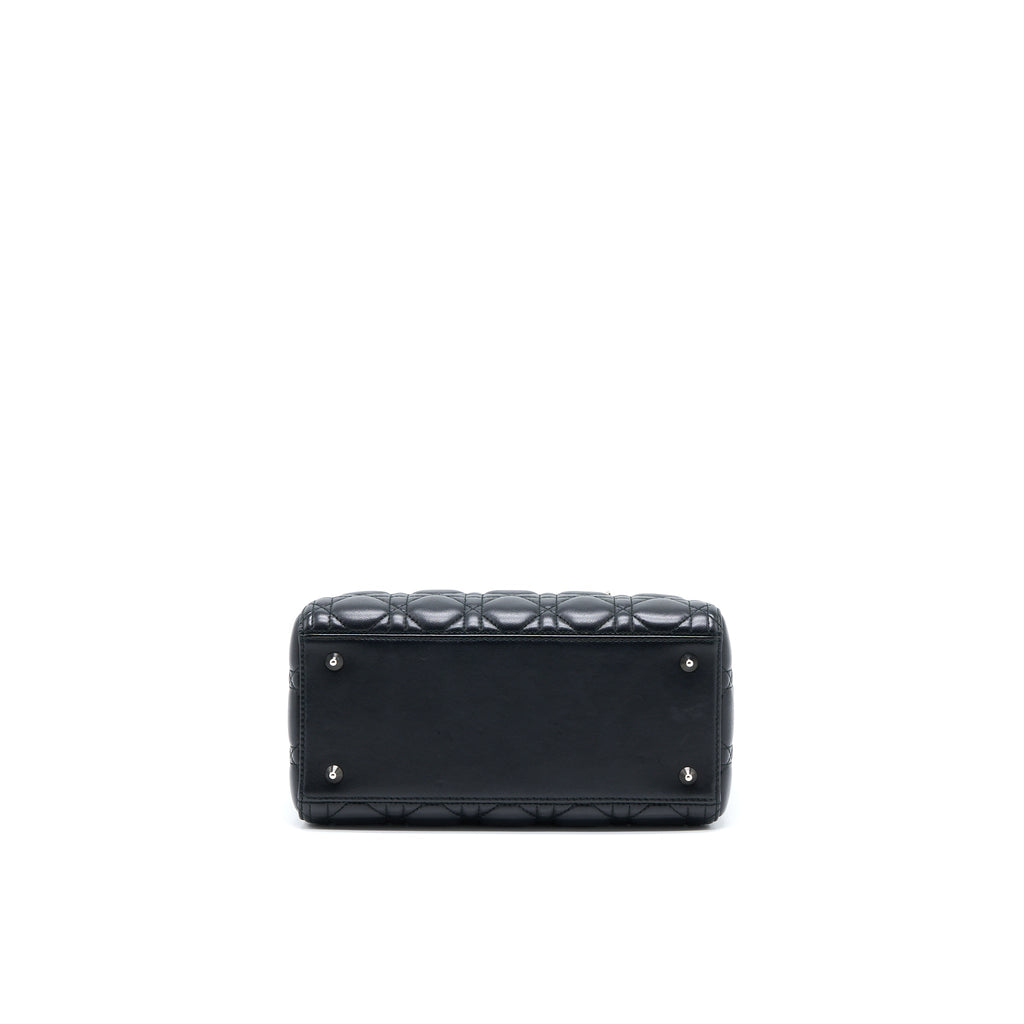 DIOR MEDIUM LADY DIOR LAMBSKIN BLACK SHW