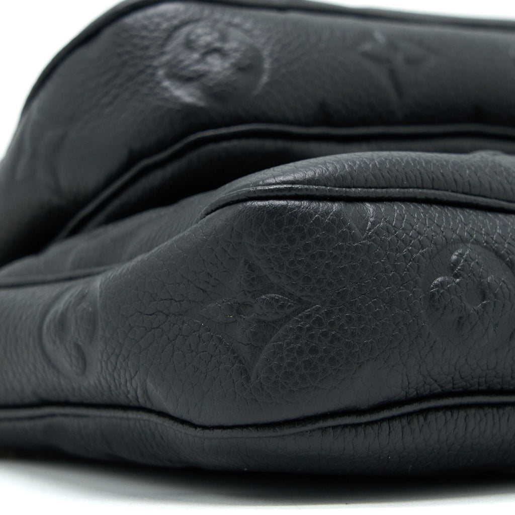 LOUIS VUITTON MULTI POCHETTE ACCESSORIES MONOGRAM EMPRIENTED BLACK GHW (NEW VERSION)