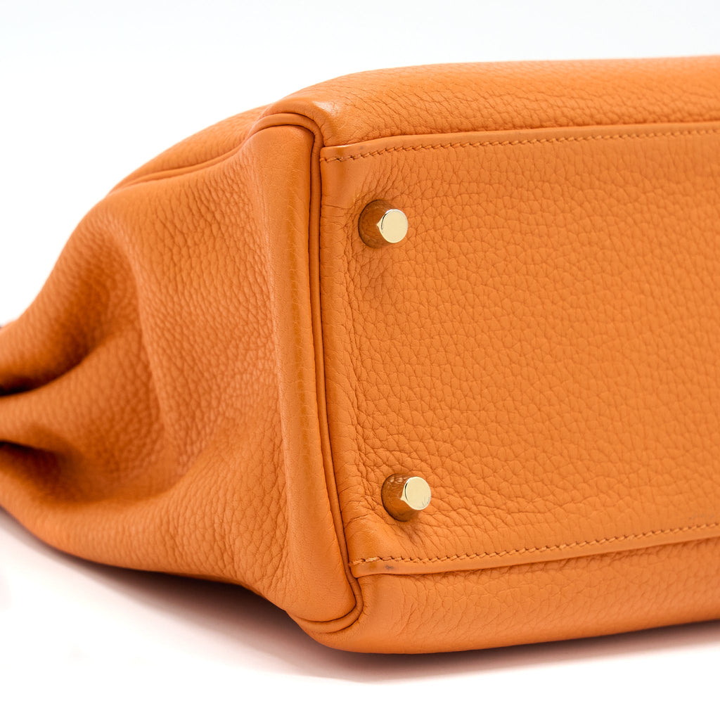 HERMES KELLY 32 CLEMENCE 93 ORANGE GHW