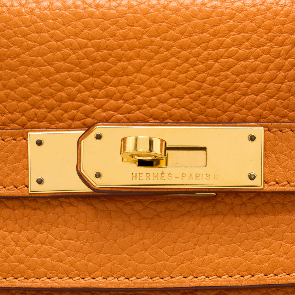 HERMES KELLY 32 CLEMENCE 93 ORANGE GHW