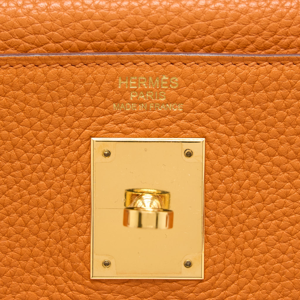 HERMES KELLY 32 CLEMENCE 93 ORANGE GHW