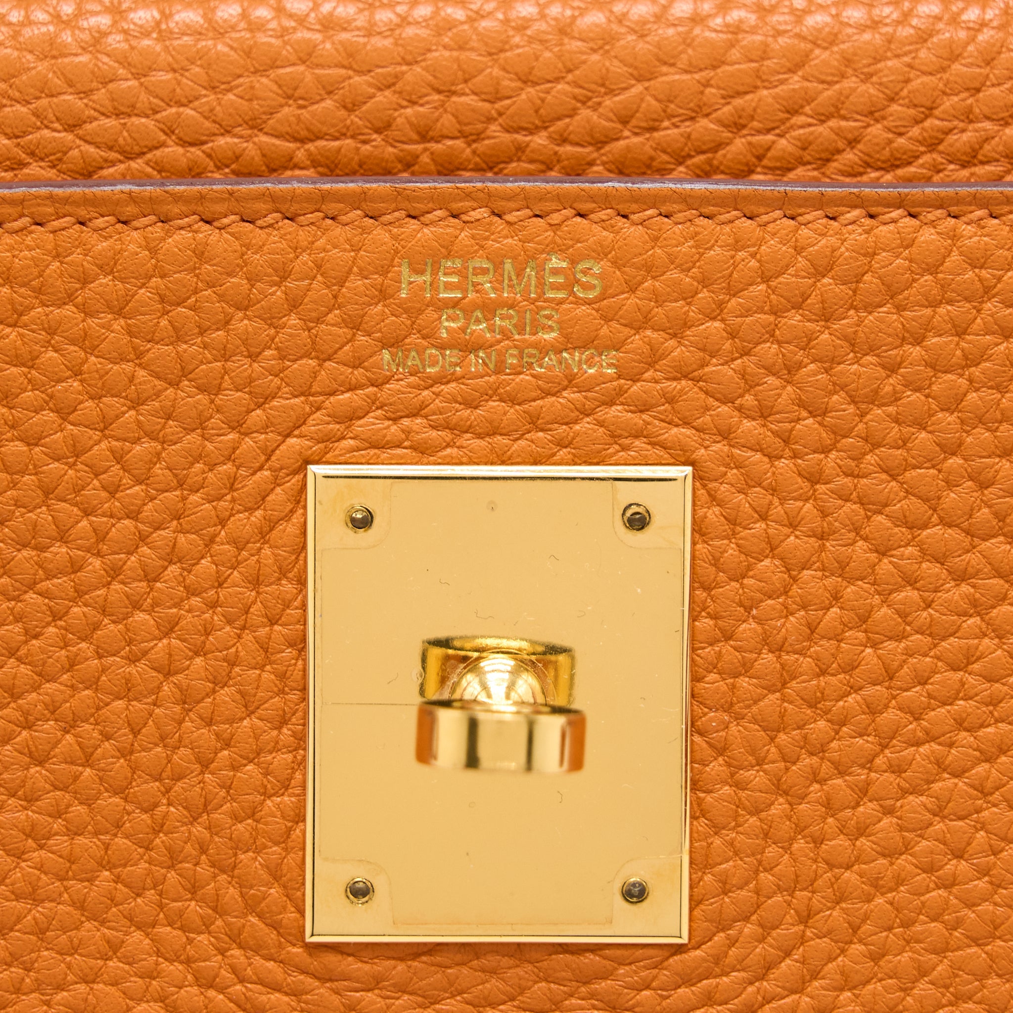 HERMES KELLY 32 CLEMENCE 93 ORANGE GHW
