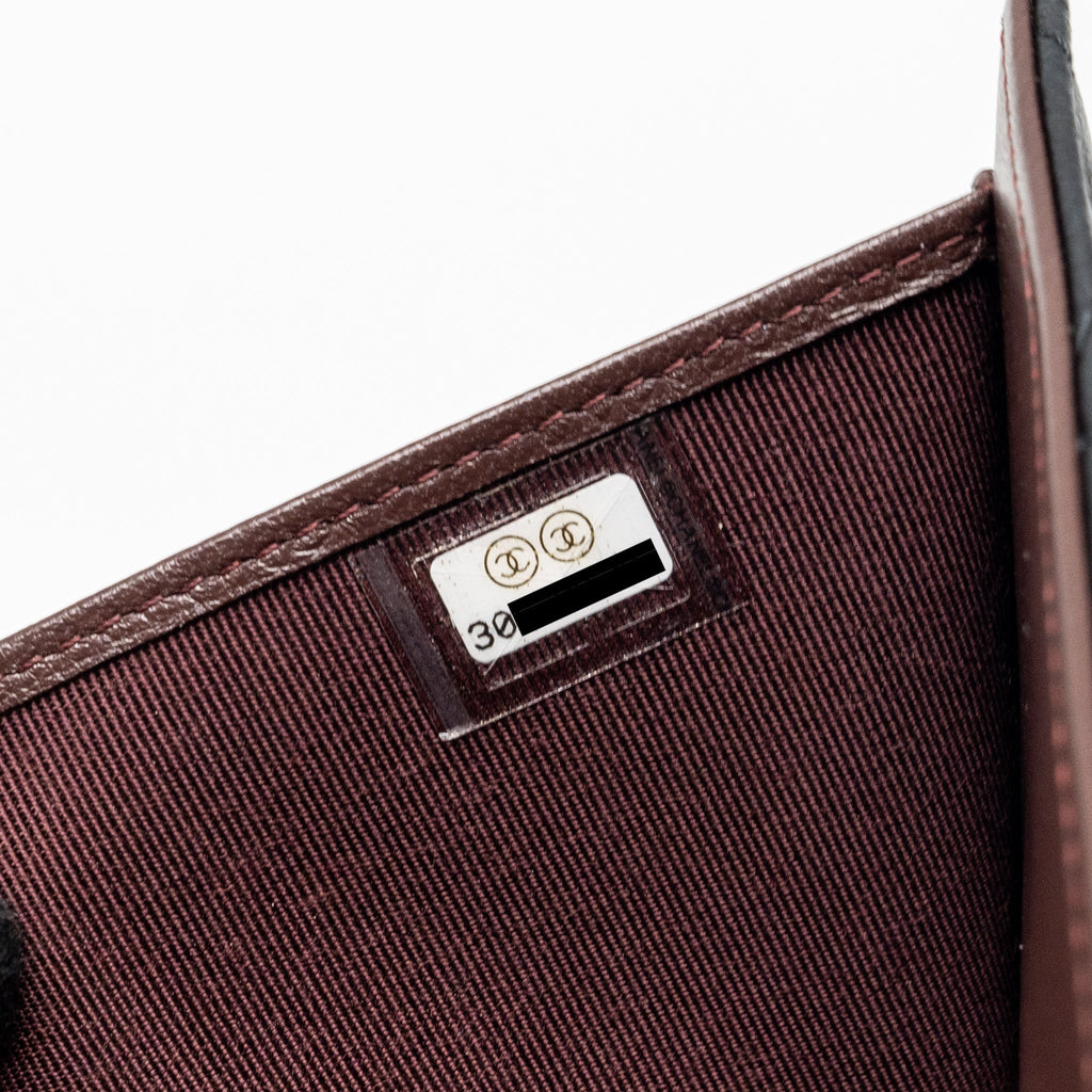 CHANEL CLASSIC COMPACT WALLET LAMBSKIN BLACK GHW
