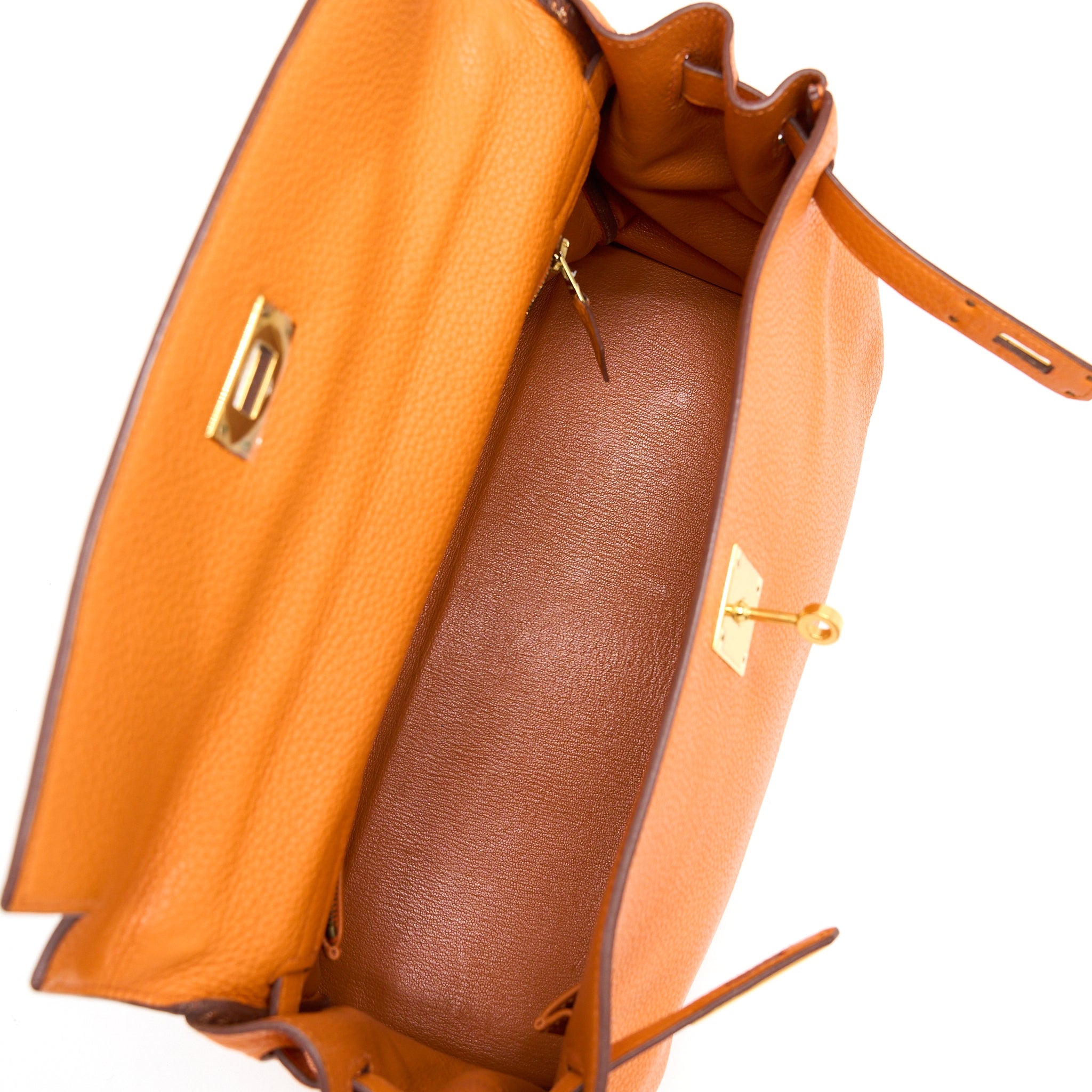 HERMES KELLY 32 CLEMENCE 93 ORANGE GHW