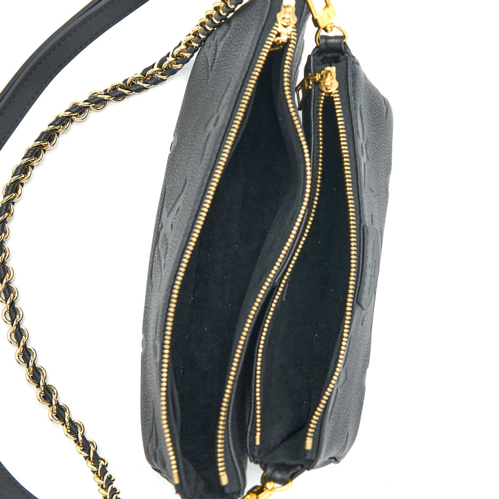 LOUIS VUITTON MULTI POCHETTE ACCESSORIES MONOGRAM EMPRIENTED BLACK GHW (NEW VERSION)