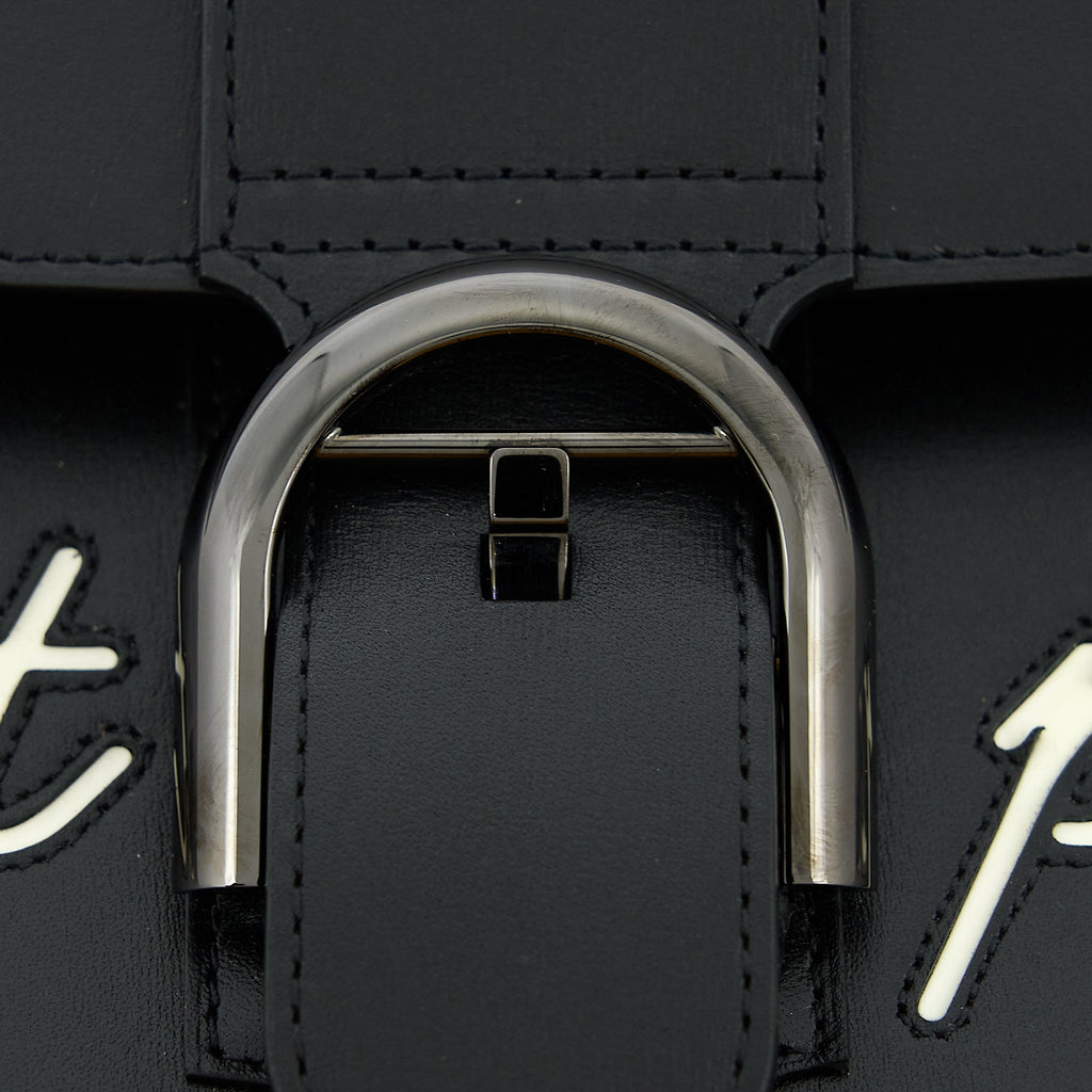 DELVAUX L’HUMOUR BRILLANT CECI N'EST PAS UN DELVAUX BAG BLACK