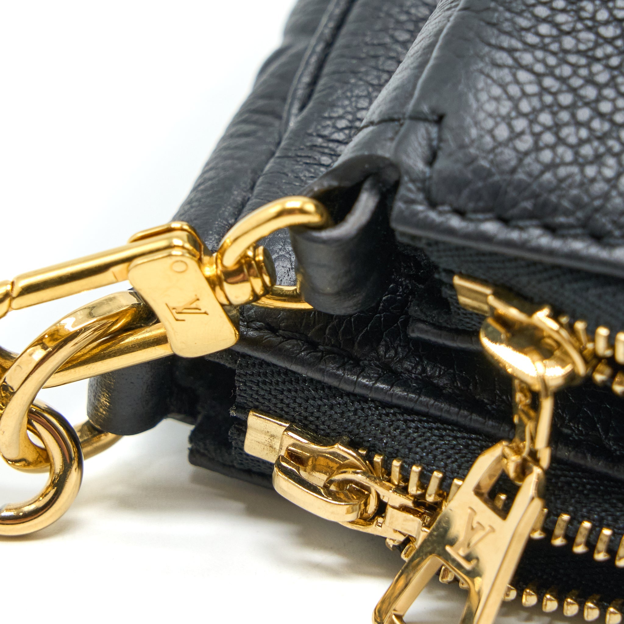 LOUIS VUITTON MULTI POCHETTE ACCESSORIES MONOGRAM EMPRIENTED BLACK GHW (NEW VERSION)
