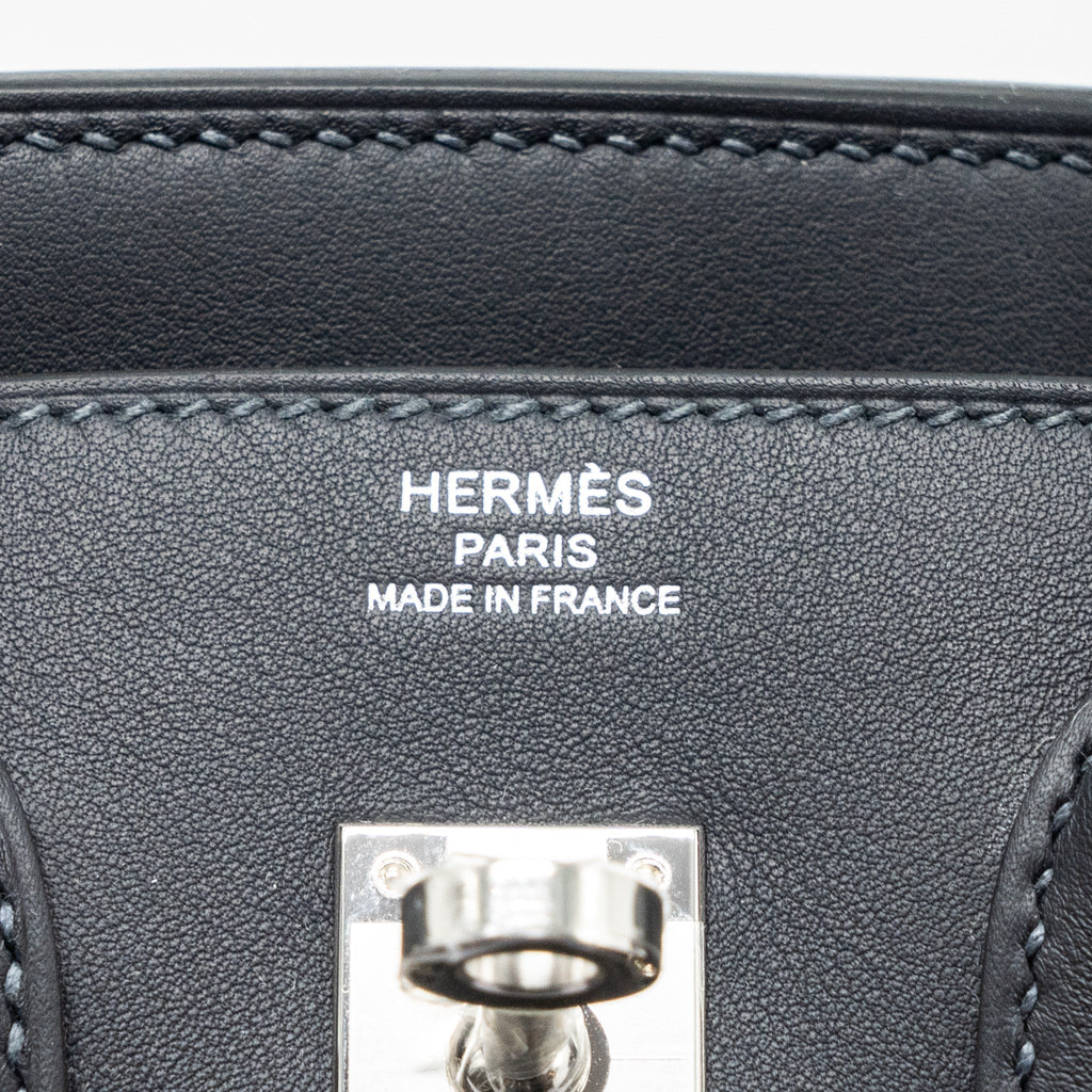 HERMES BIRKIN 25 TOILE QUADRILLE/SWIFT ECRU MAUVE/BLEU BILL/CABAN SHW