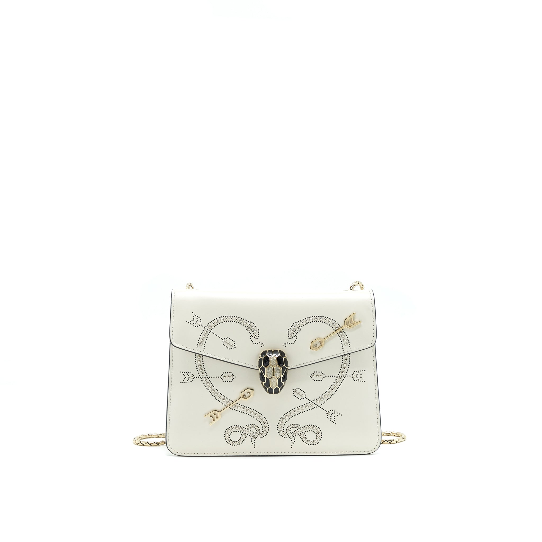 BVLGARI SERPENTI FOREVER CROSSBODY BAG LIMITED EDITION WHITE