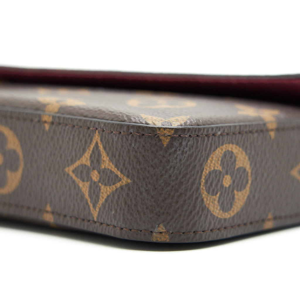LOUIS VUITTON FELICIE POCHETTE (ZIPPED POCKET LOST)