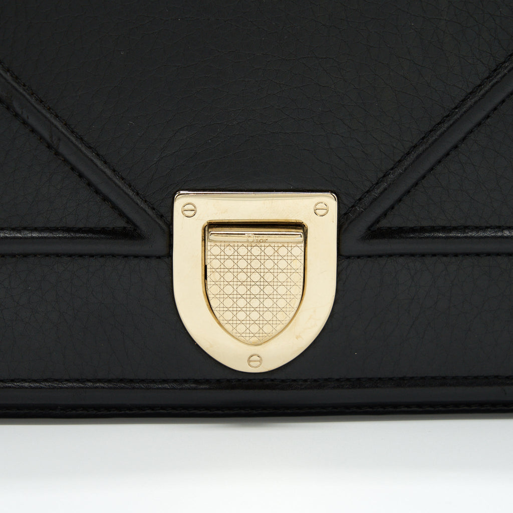 DIOR MEDIUM DIORAMA BLACK GHW
