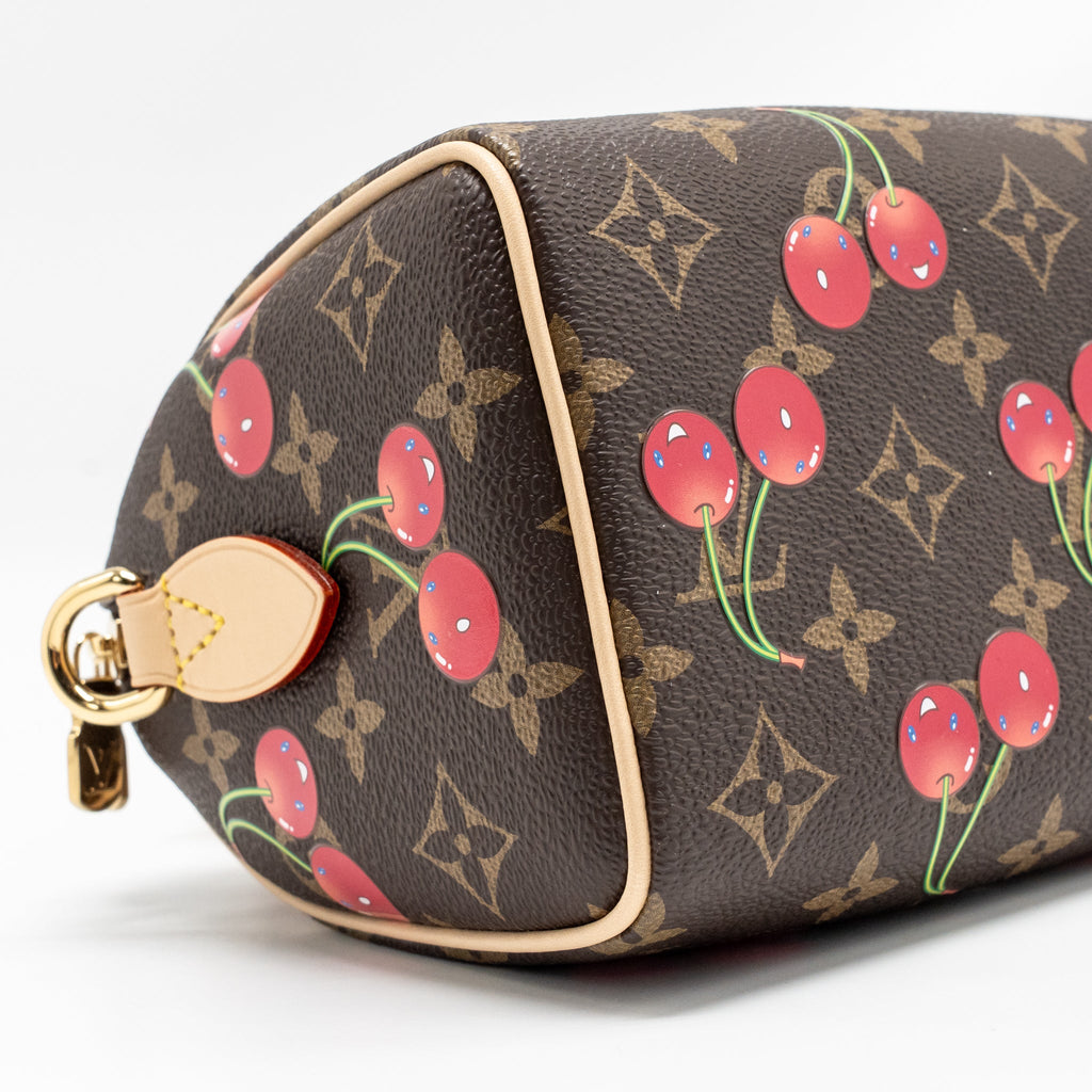 LOUIS VUITTON X TAKASHI MURAKAMI SPEEDY BANDOULIERE 20 MONOGRAM CHERRY COATED CANVAS MULTICOLOURED GHW