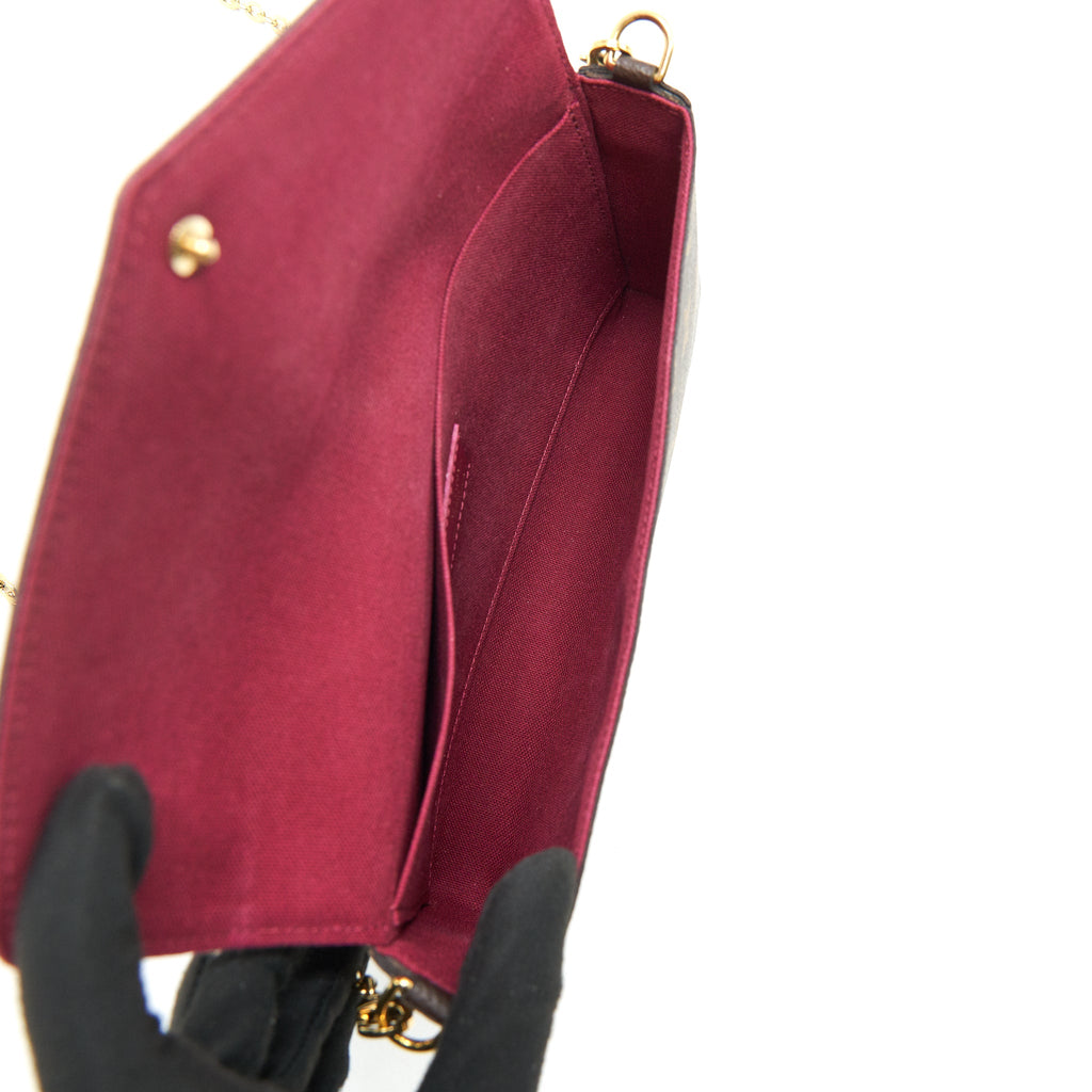 LOUIS VUITTON FELICIE POCHETTE (ZIPPED POCKET LOST)
