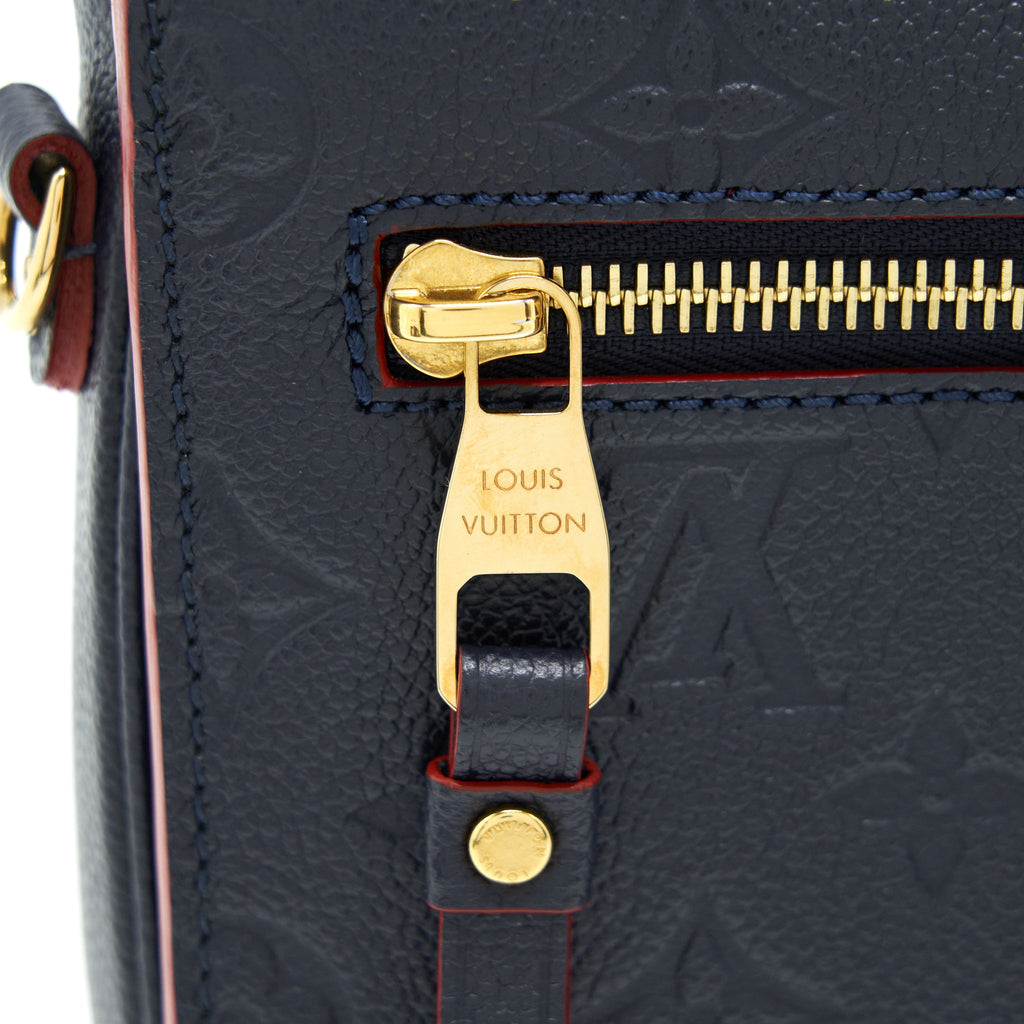 LOUIS VUITTON POCHETTE MÉTIS MONOGRAM EMPREINTE MARINE ROUGE GHW