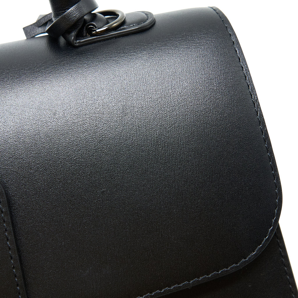 DELVAUX L’HUMOUR BRILLANT CECI N'EST PAS UN DELVAUX BAG BLACK