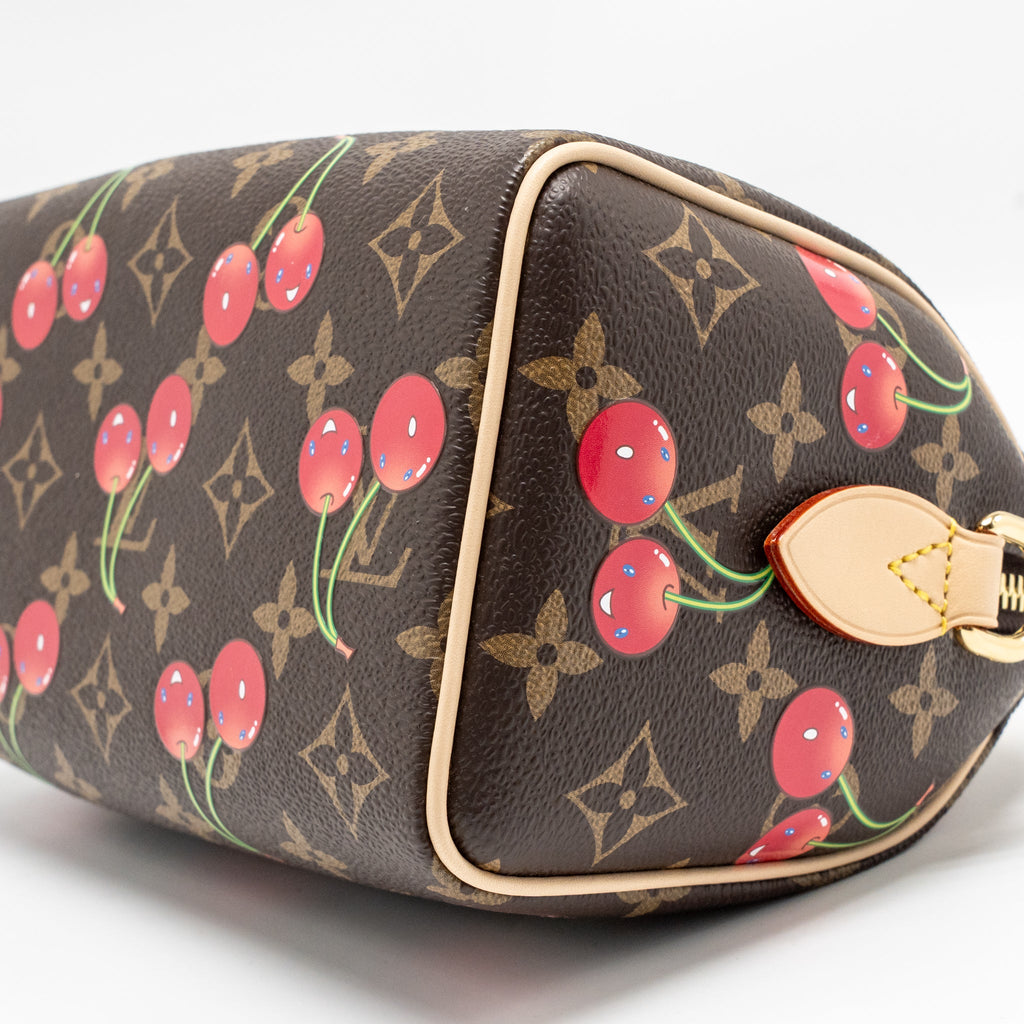 LOUIS VUITTON X TAKASHI MURAKAMI SPEEDY BANDOULIERE 20 MONOGRAM CHERRY COATED CANVAS MULTICOLOURED GHW