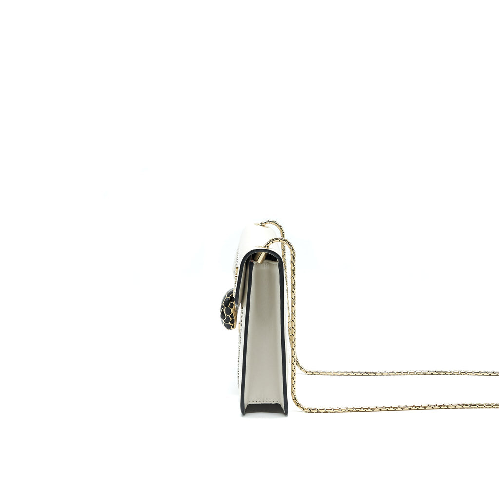 BVLGARI SERPENTI FOREVER CROSSBODY BAG LIMITED EDITION WHITE