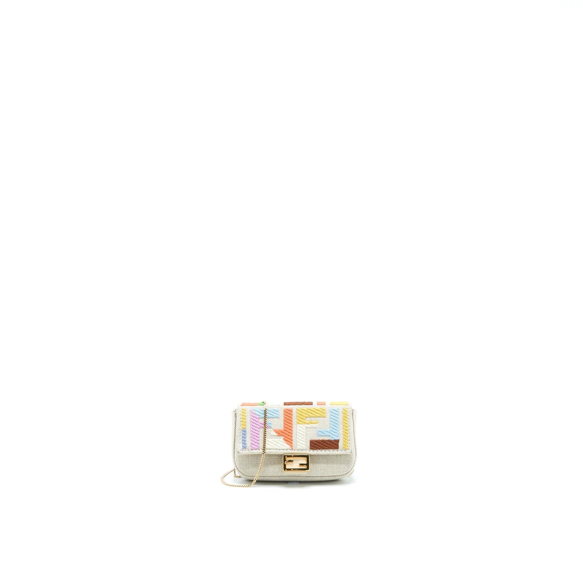FENDI NANO BAGUETTE CHARM / CROSSBODY BAG