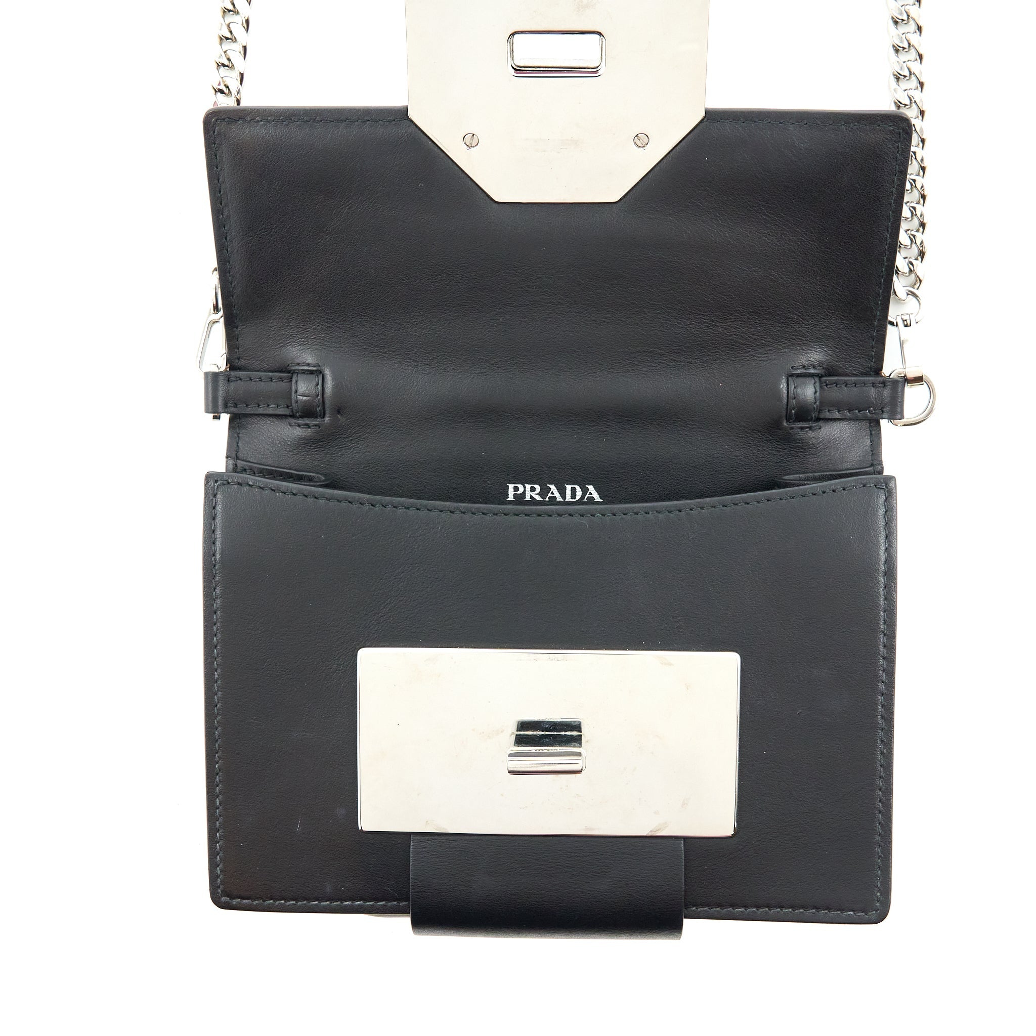 PRADA PLEX RIBBON BAG CRYSTAL CALFSKIN MULTICOLOUR SHW