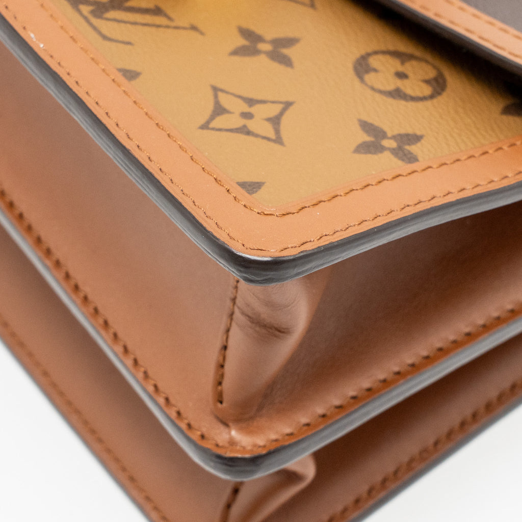 LOUIS VUITTON DAUPHINE MM MONOGRAM / MONOGRAM REVERSE CANVAS GHW