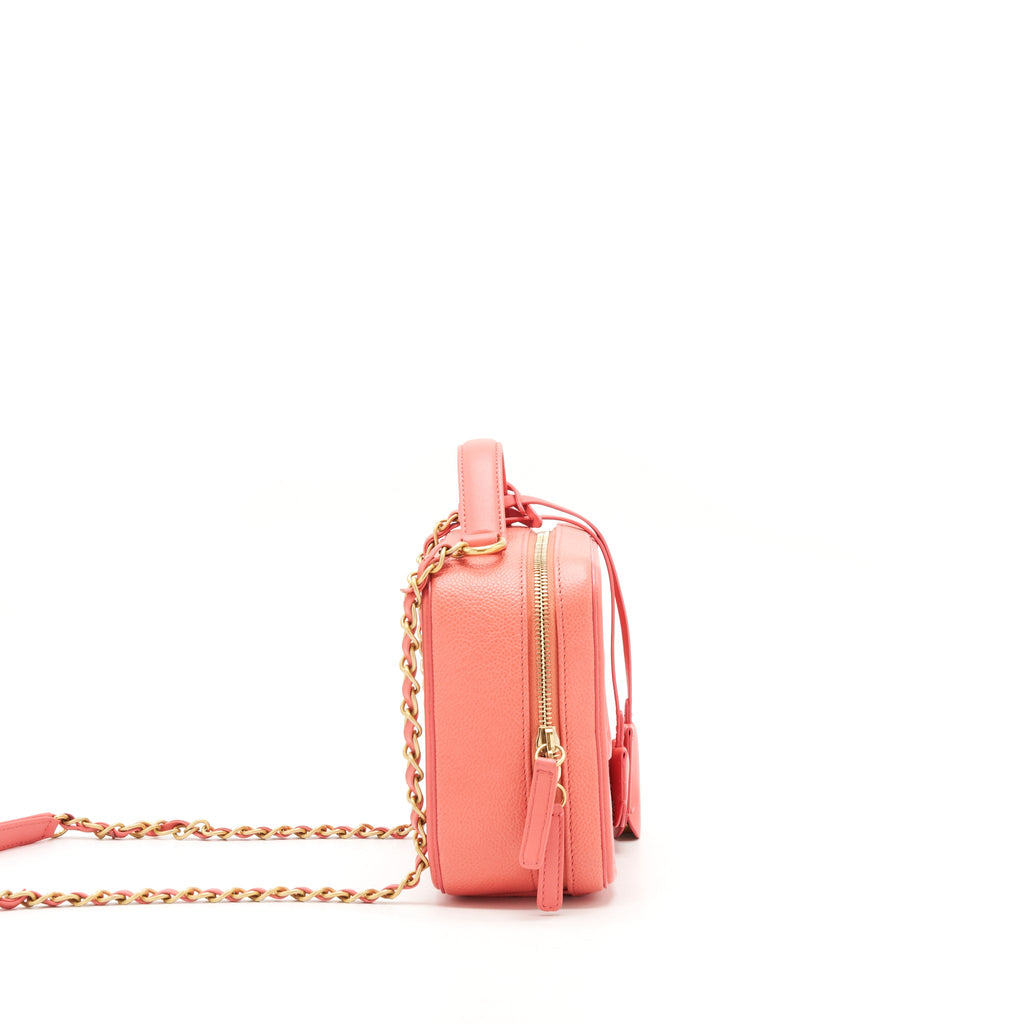 CHANEL VANITY CASE MEDIUM CAVIAR PINK GHW