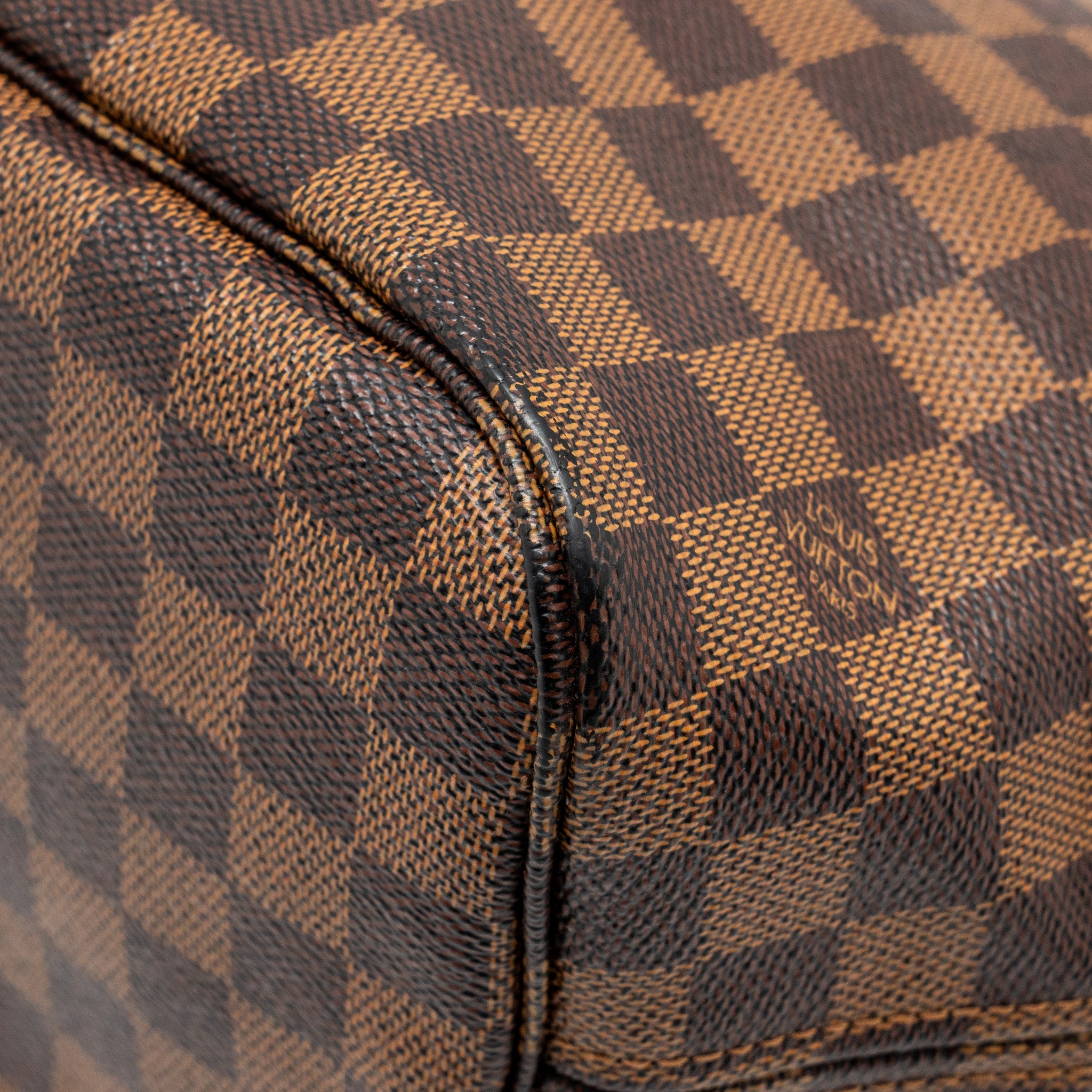 LOUIS VUITTON NEVERFULL MM DENIER EBENE CANVAS GHW