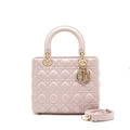 DIOR LADY DIOR LAMBSKIN LIGHT PINK LGHW
