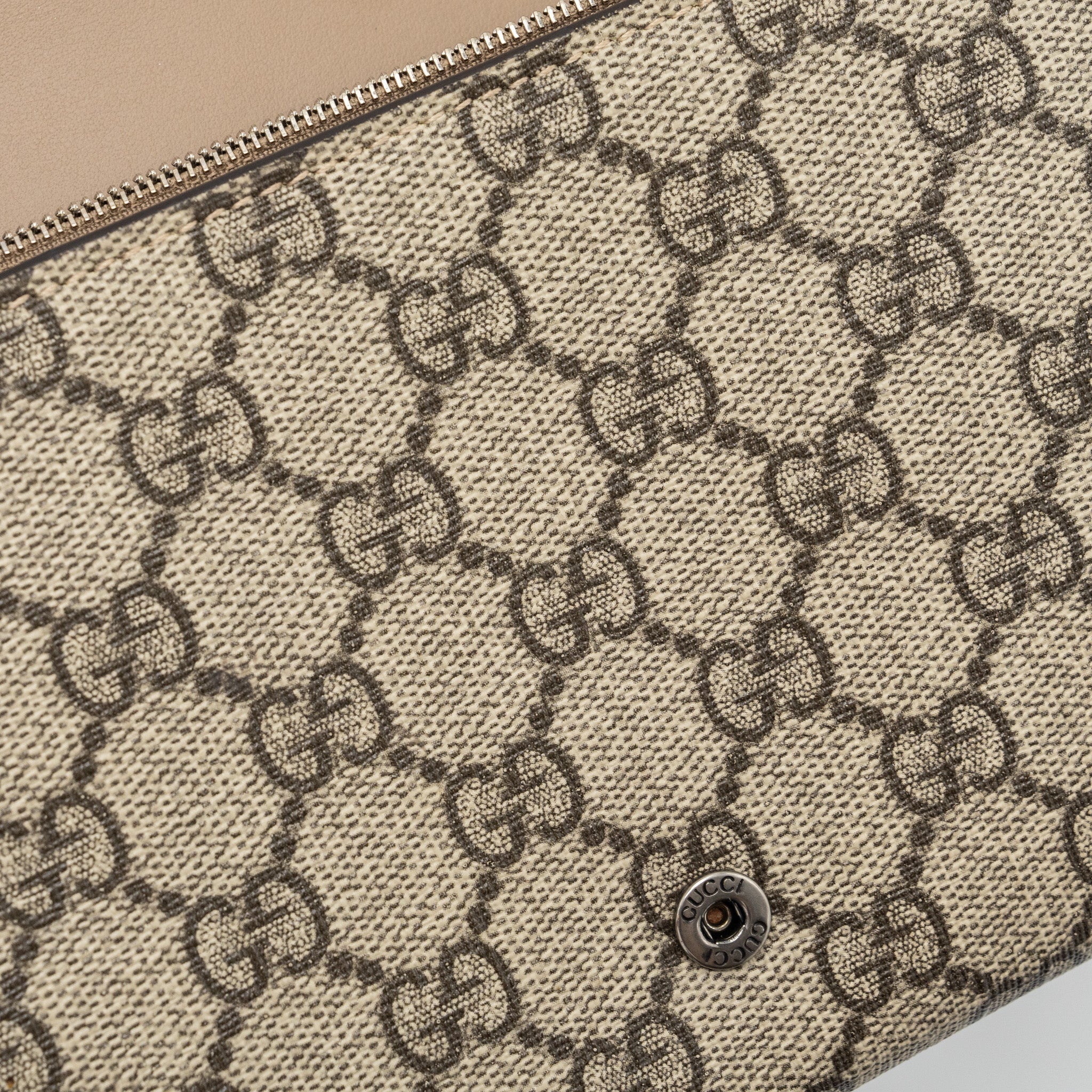 GUCCI DIONYSUS WALLET ON CHAIN GG SUPREME CANVAS/ LEATHER BEIGE/ EBONY SHW