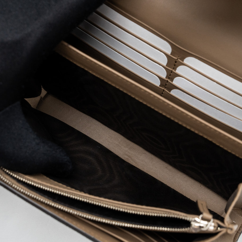 GUCCI DIONYSUS WALLET ON CHAIN GG SUPREME CANVAS/ LEATHER BEIGE/ EBONY SHW