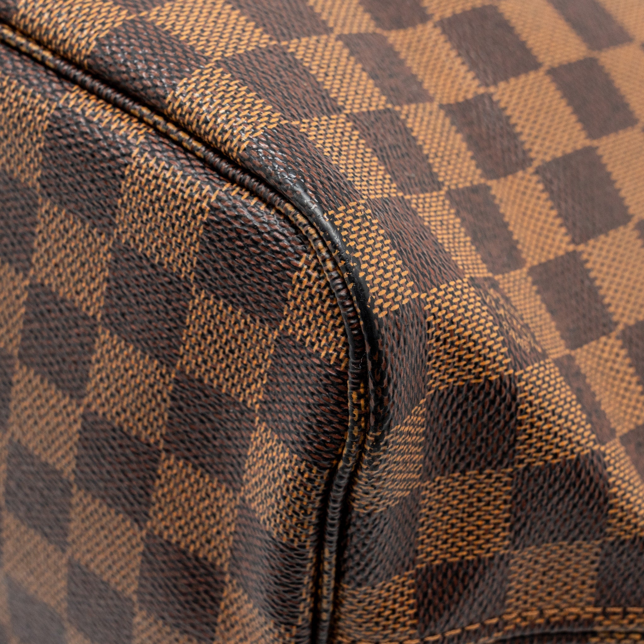 LOUIS VUITTON NEVERFULL MM DENIER EBENE CANVAS GHW