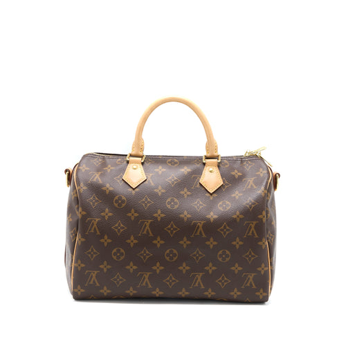 LOUIS VUITTON SPEEDY BANDOULIERE 30 MONOGRAM CANVAS GHW (NEW VERSION)