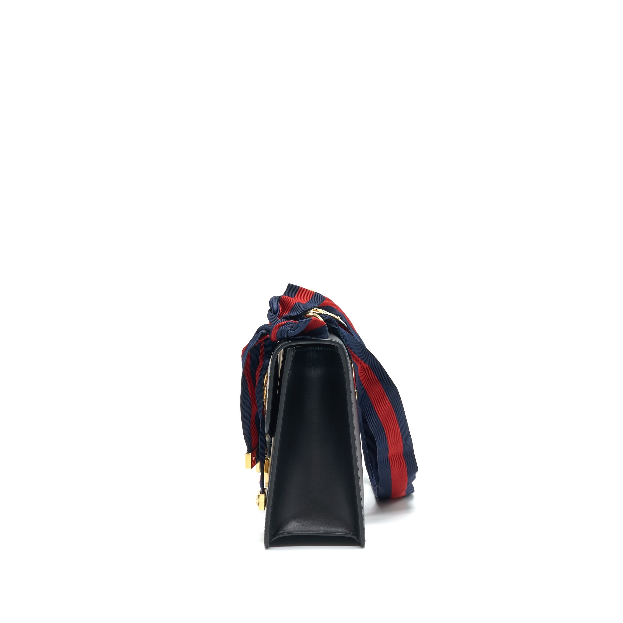 GUCCI SMALL SYLVIE SHOULDER BAG BLACK