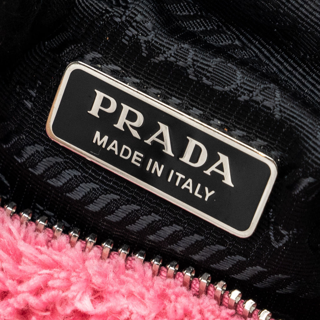 PRADA RE-EDITION 2000 TERRY MINI BAG PINK SHW