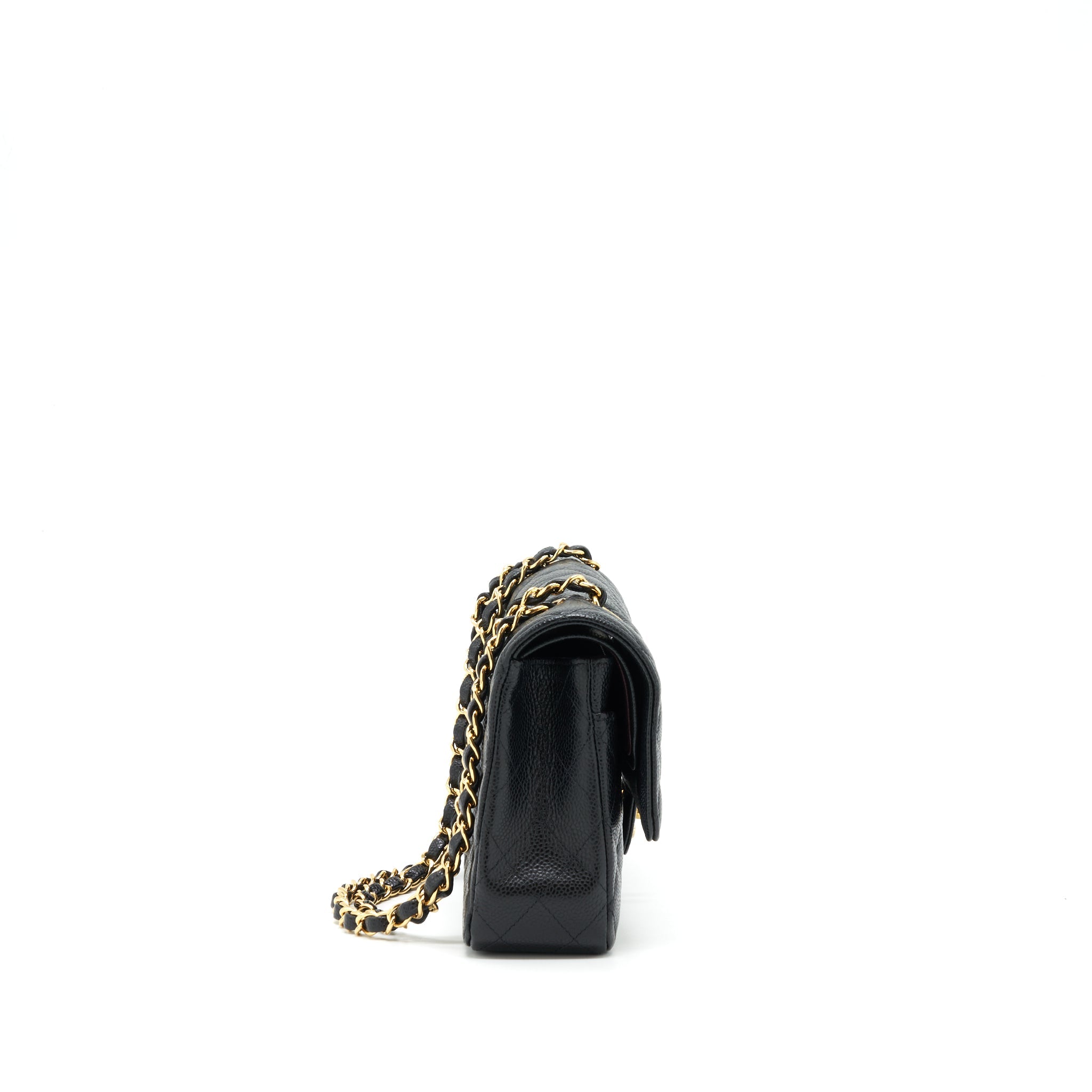 CHANEL MEDIUM CLASSIC FLAP BAG CAVIAR BLACK GHW