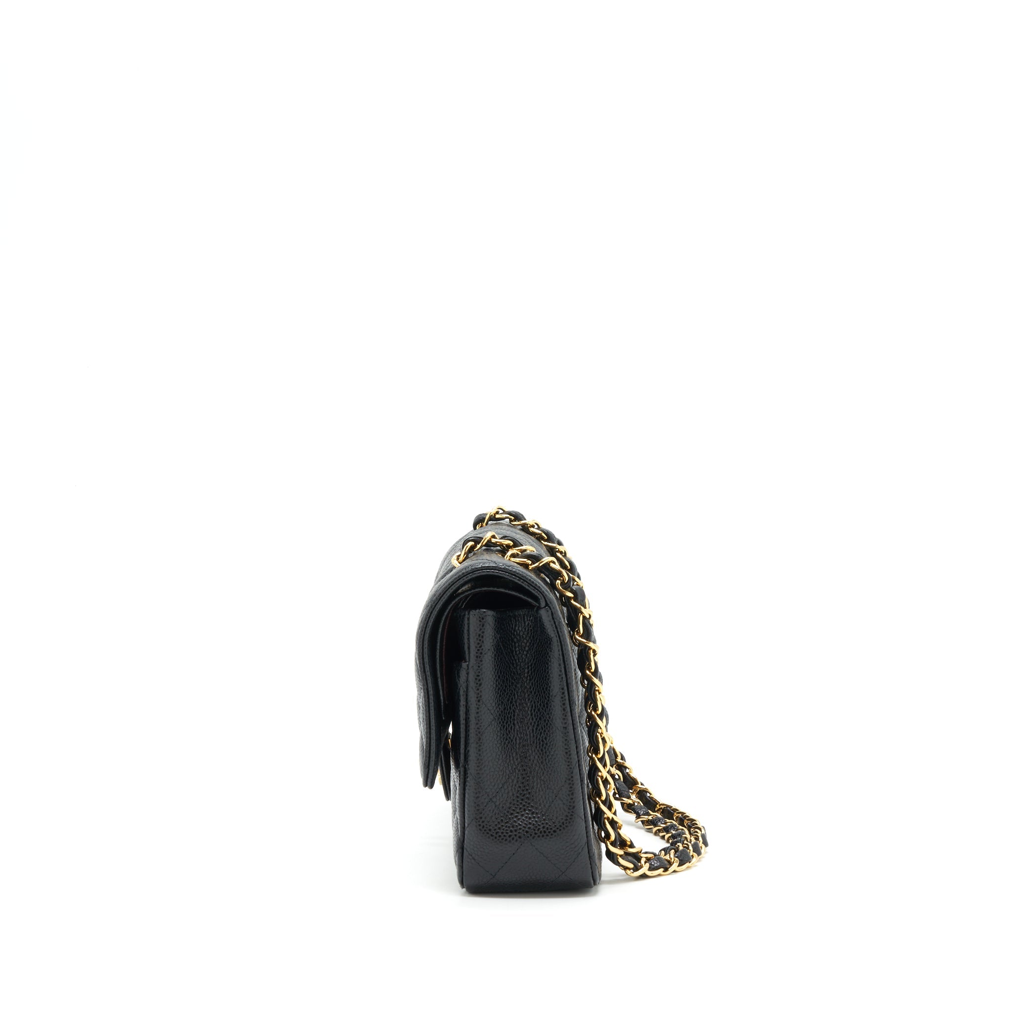 CHANEL MEDIUM CLASSIC FLAP BAG CAVIAR BLACK GHW
