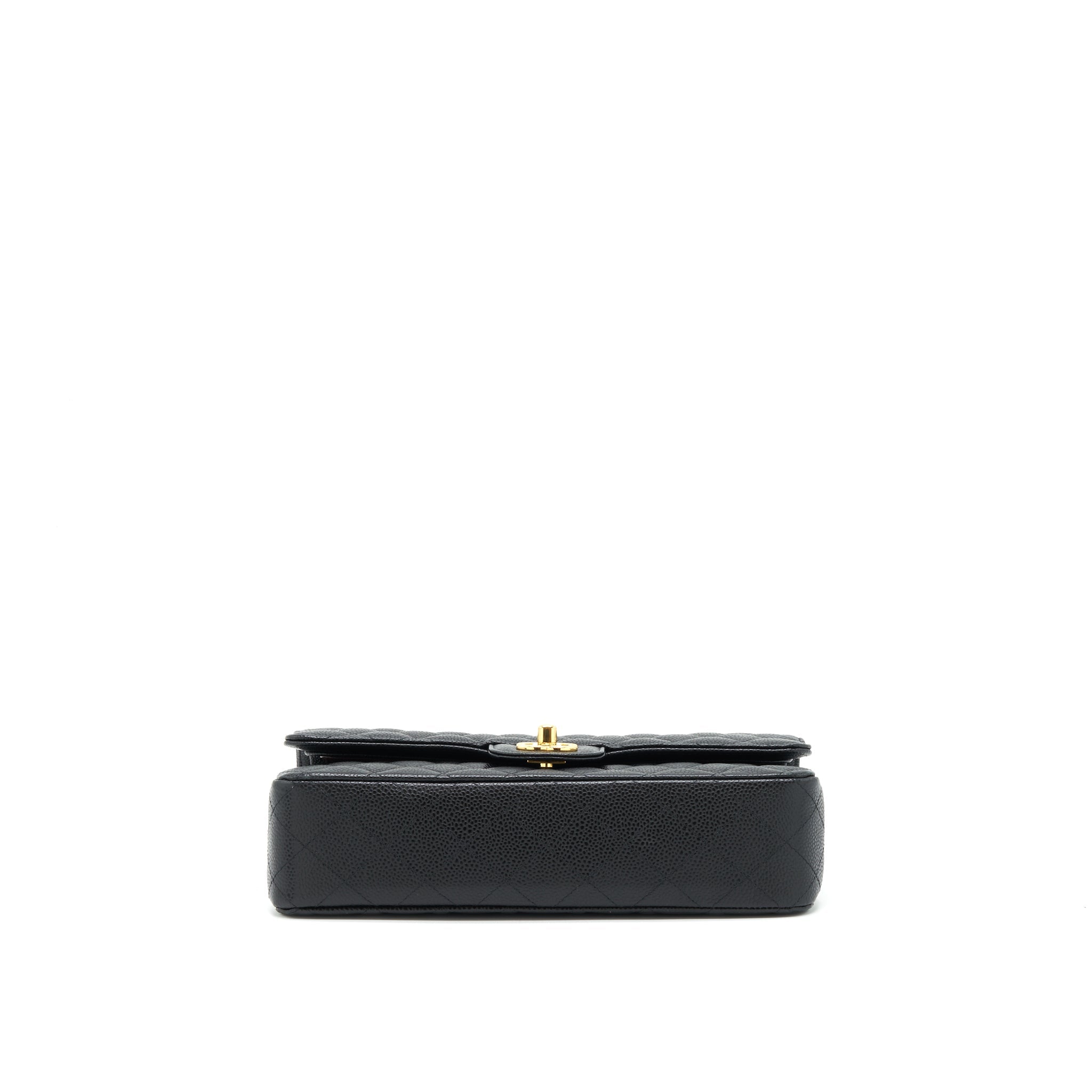CHANEL MEDIUM CLASSIC FLAP BAG CAVIAR BLACK GHW