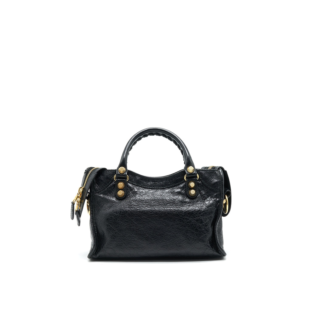 BALENCIAGA MINI CITY BLACK WITH GHW