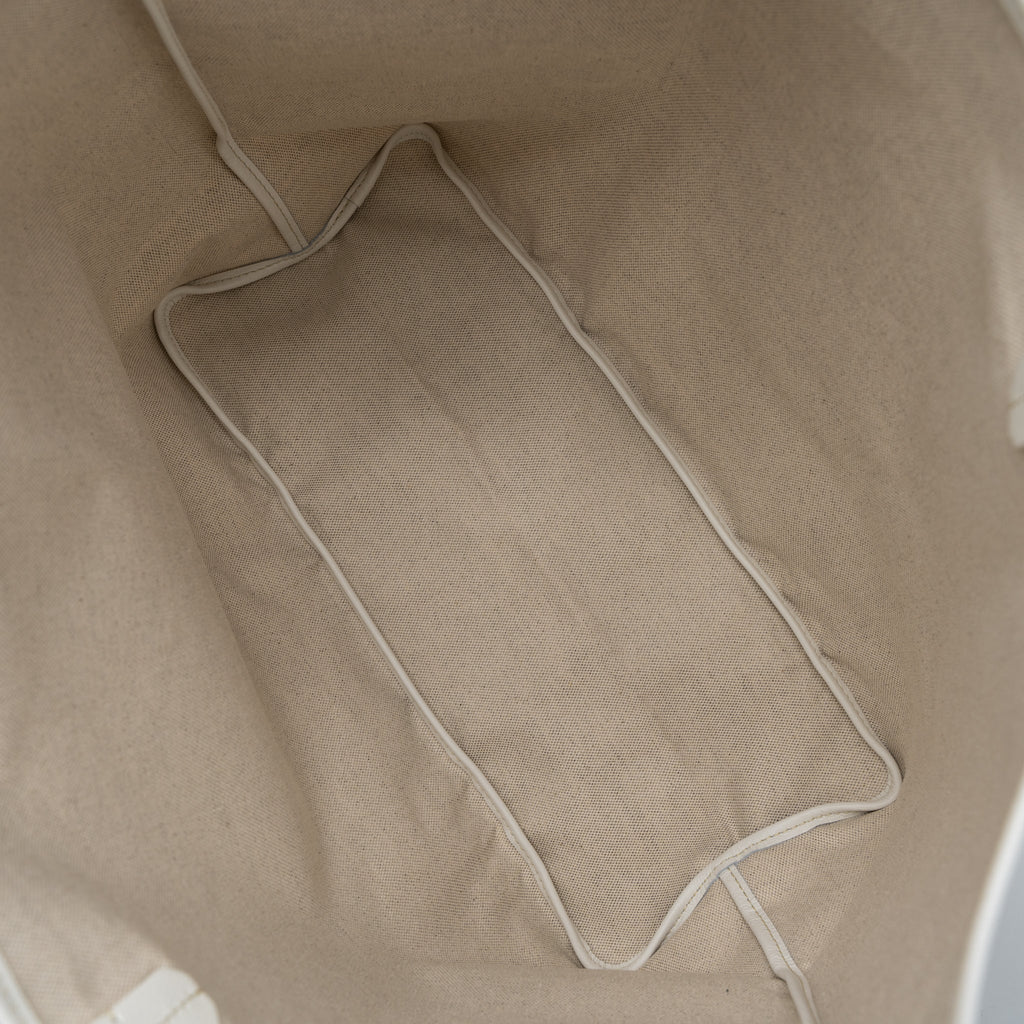 GOYARD SAINT LOUIS PM BAG CANVAS/CALFSKIN WHITE