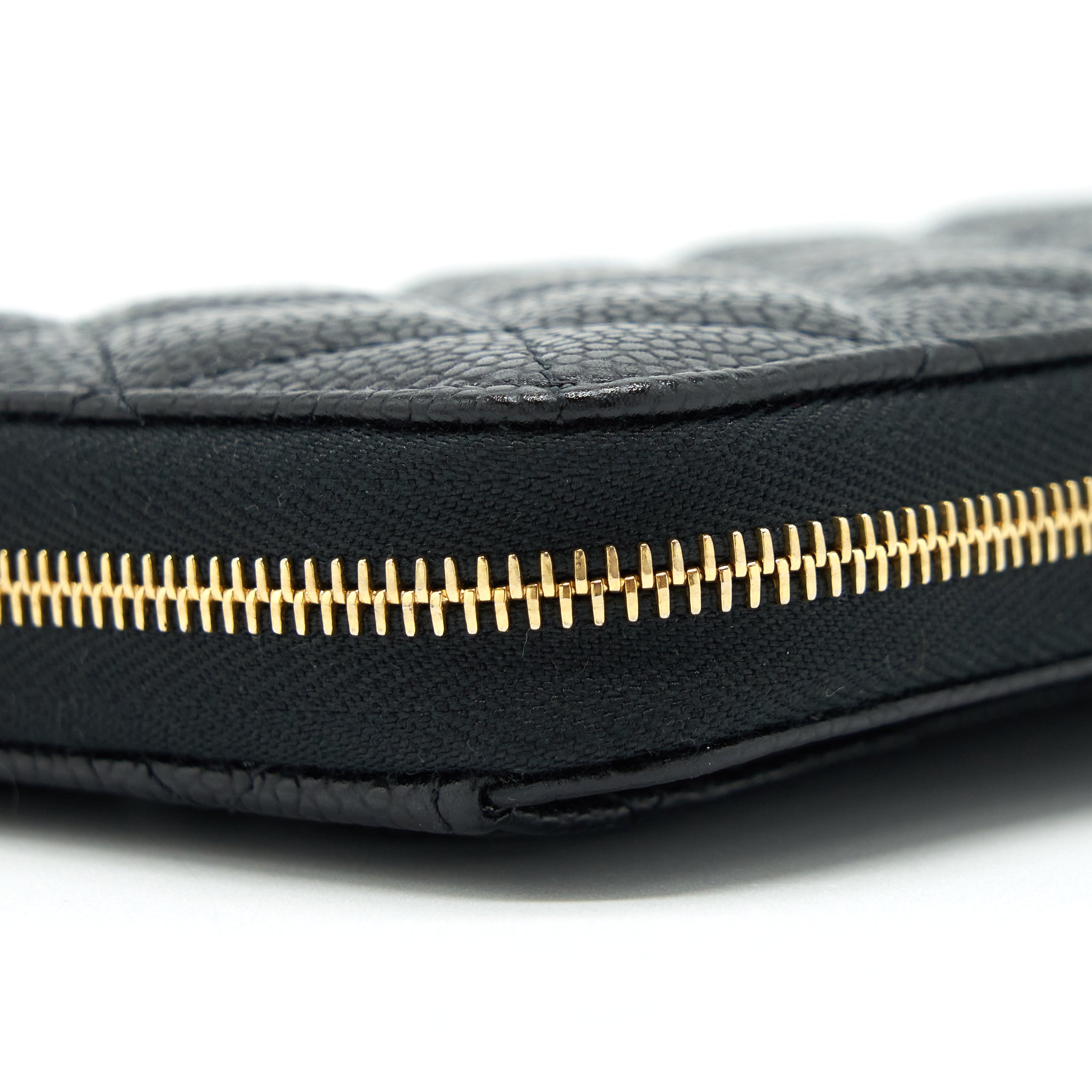 CHANEL ZIPPY LONG WALLET CAVIAR BLACK GHW