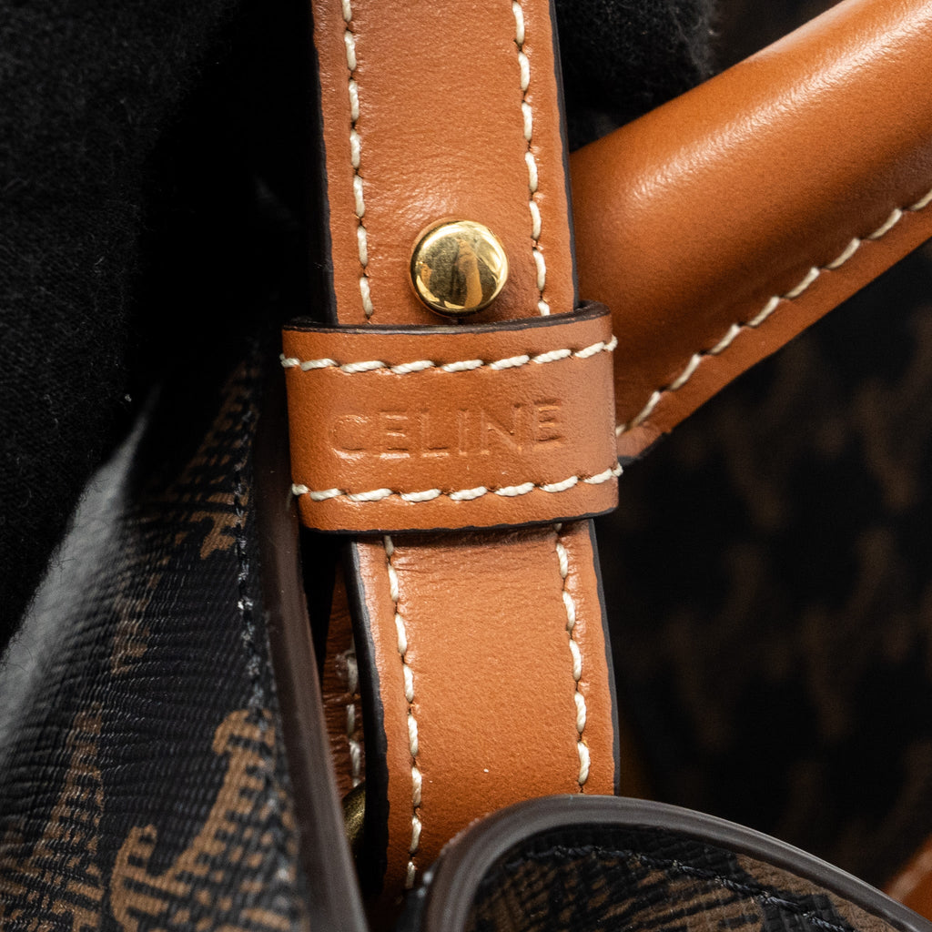 CELINE VERTICAL CABAS TRIOMPHE CANVAS GHW