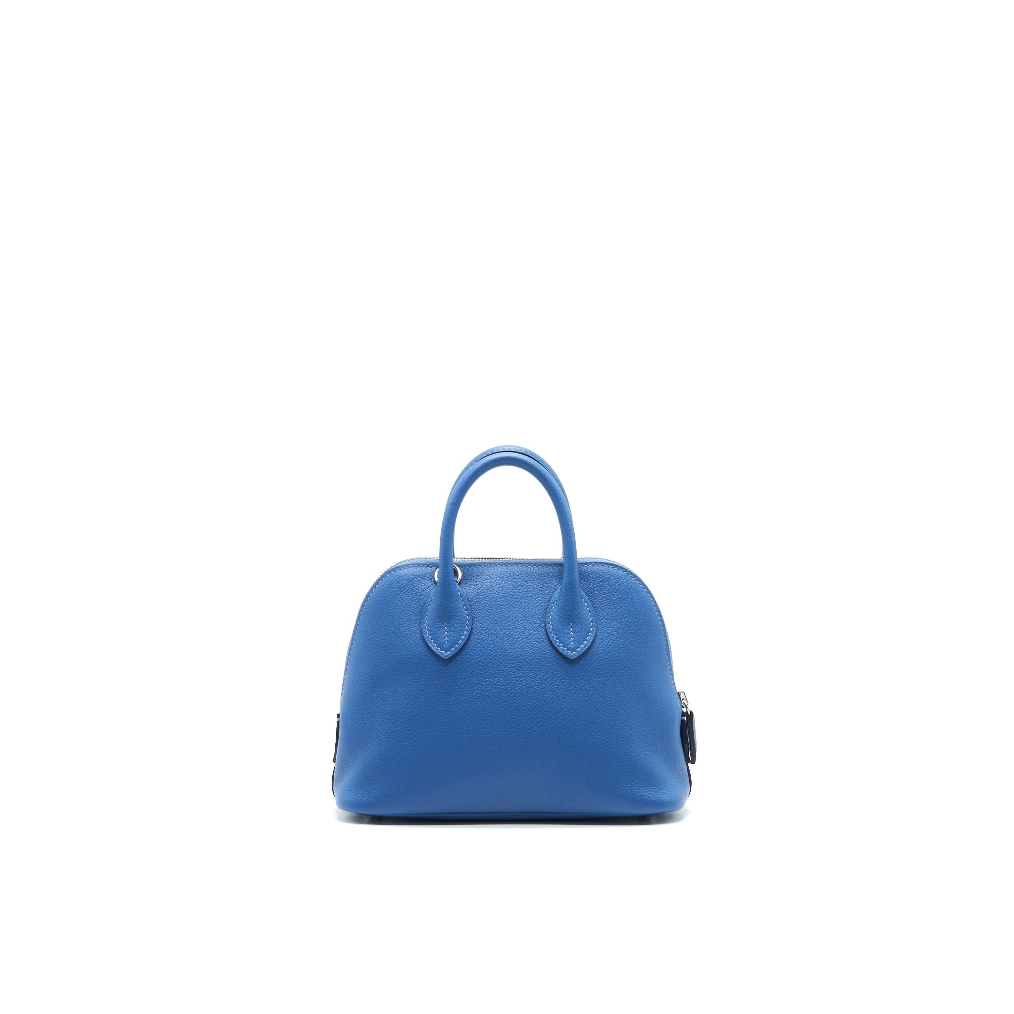 HERMES MINI BOLIDE EVERCOLOUR BLUE WITH SHW